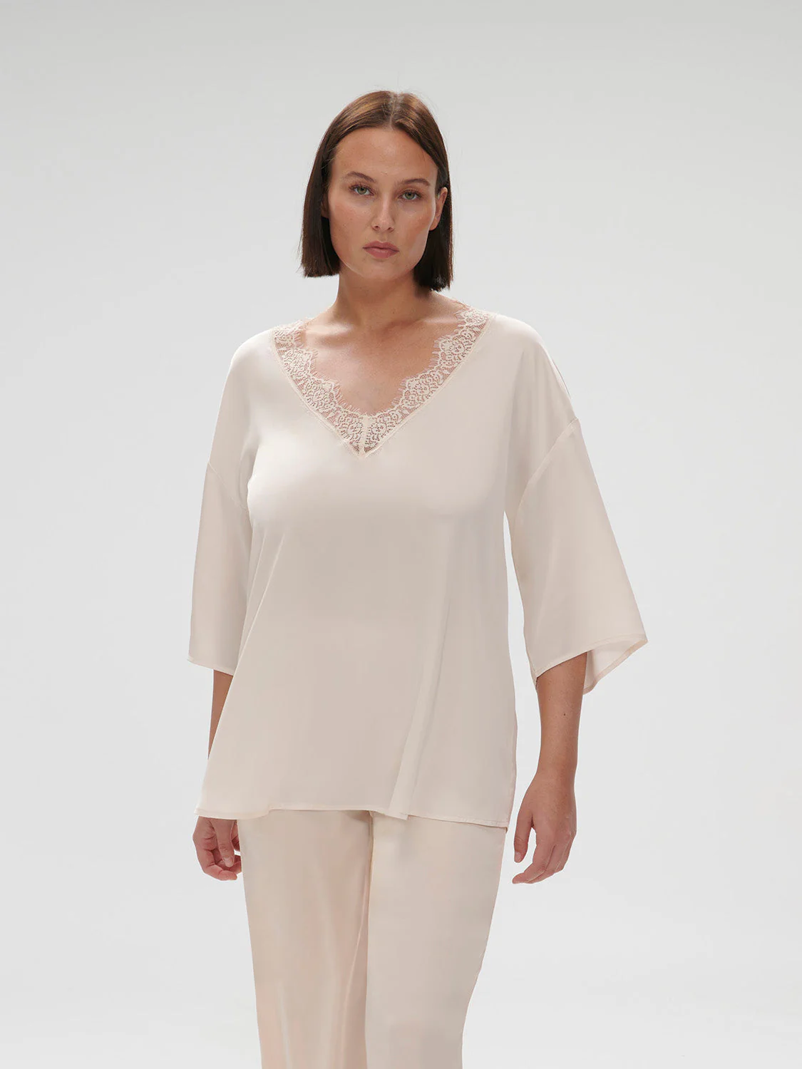 3/4 Sleeve Top - Sakura pink - Image 6