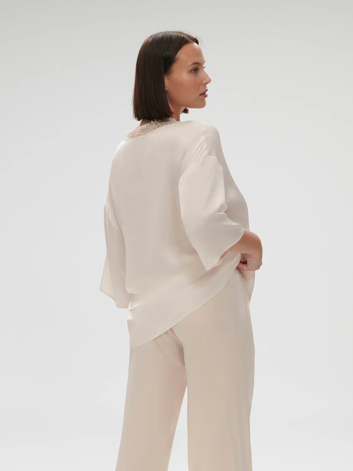 3/4 Sleeve Top - Sakura pink - Image 7