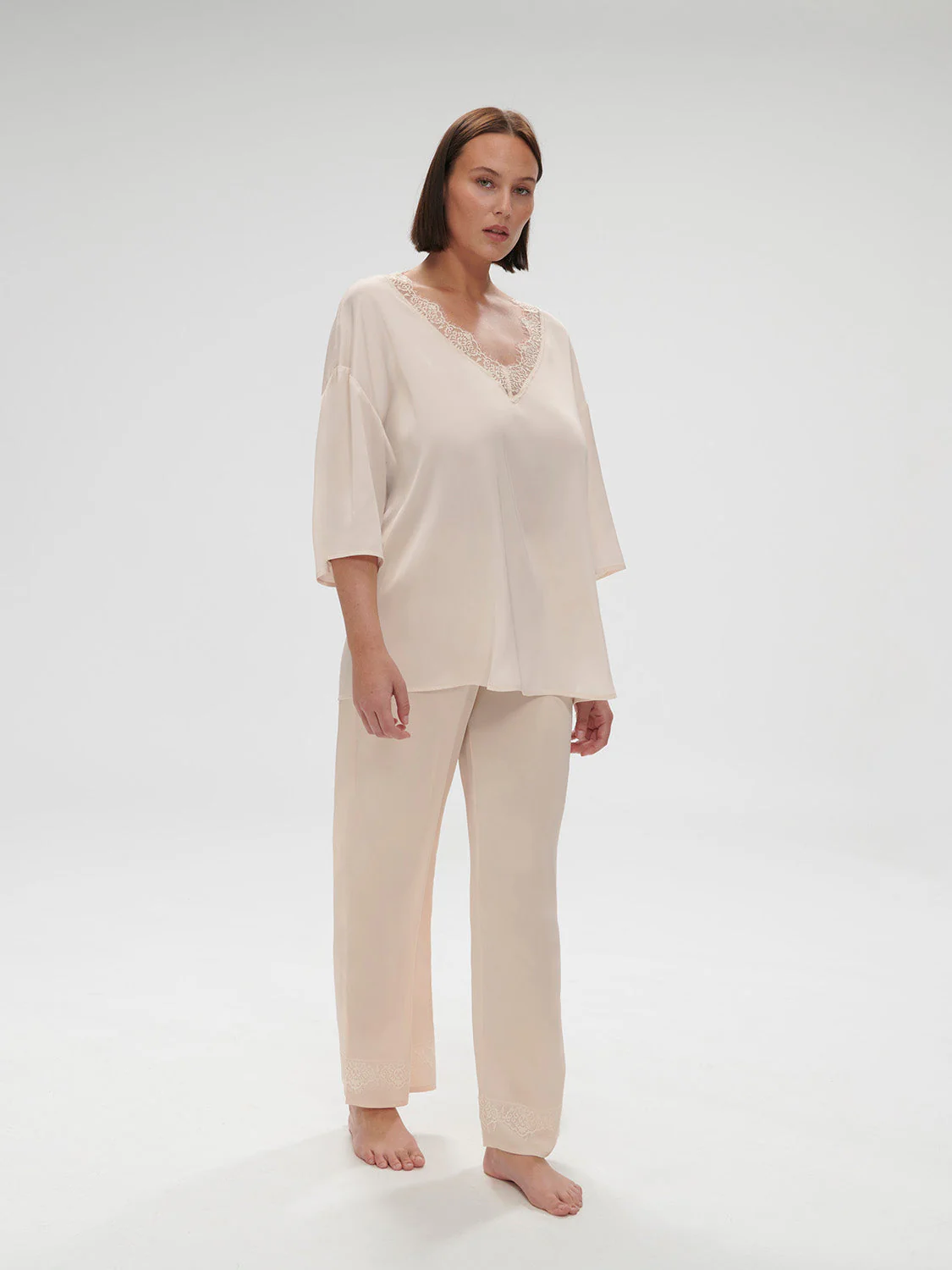 3/4 Sleeve Top - Sakura pink - Image 8
