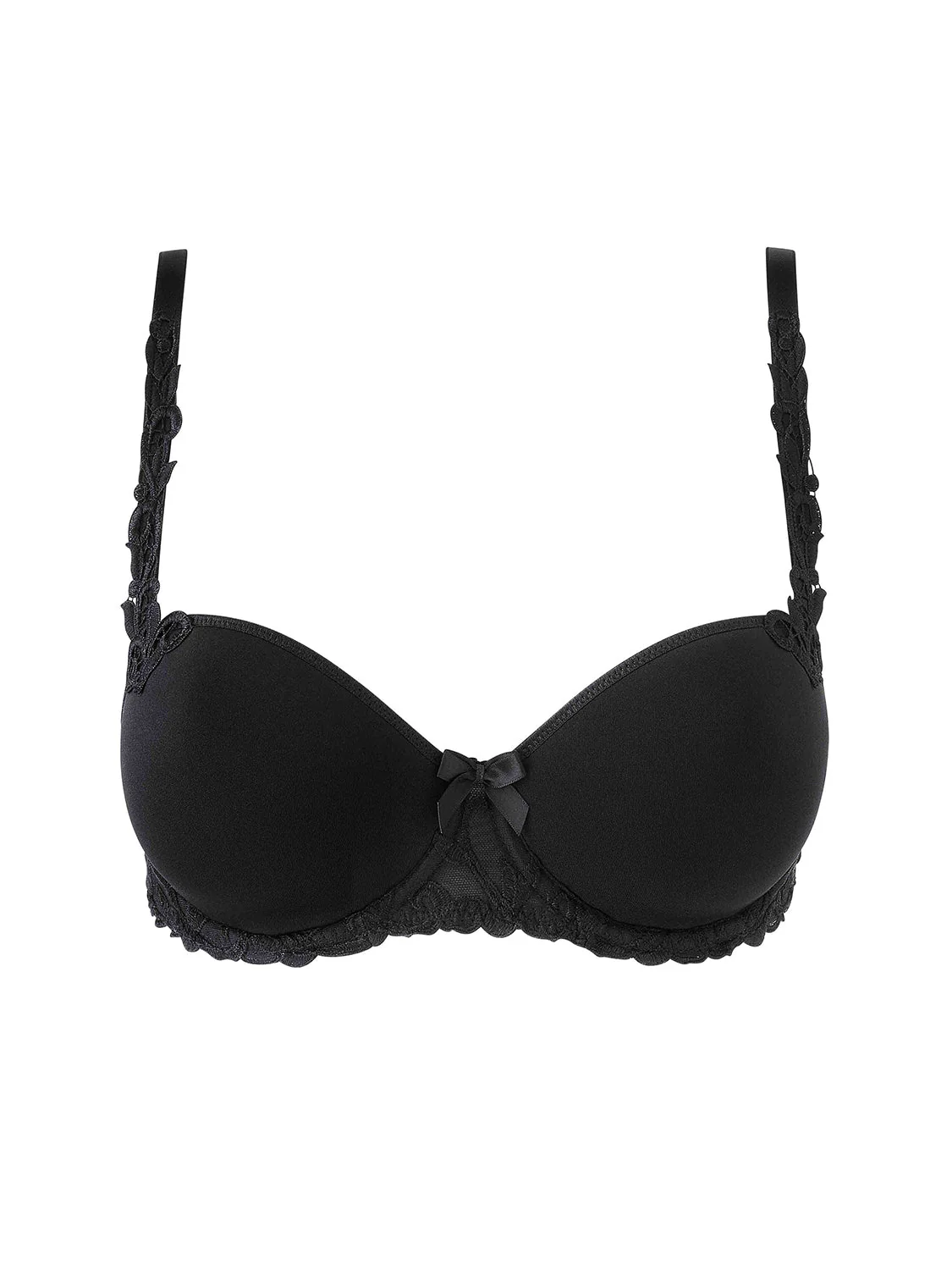 3D moulded bra - Black - Image 6