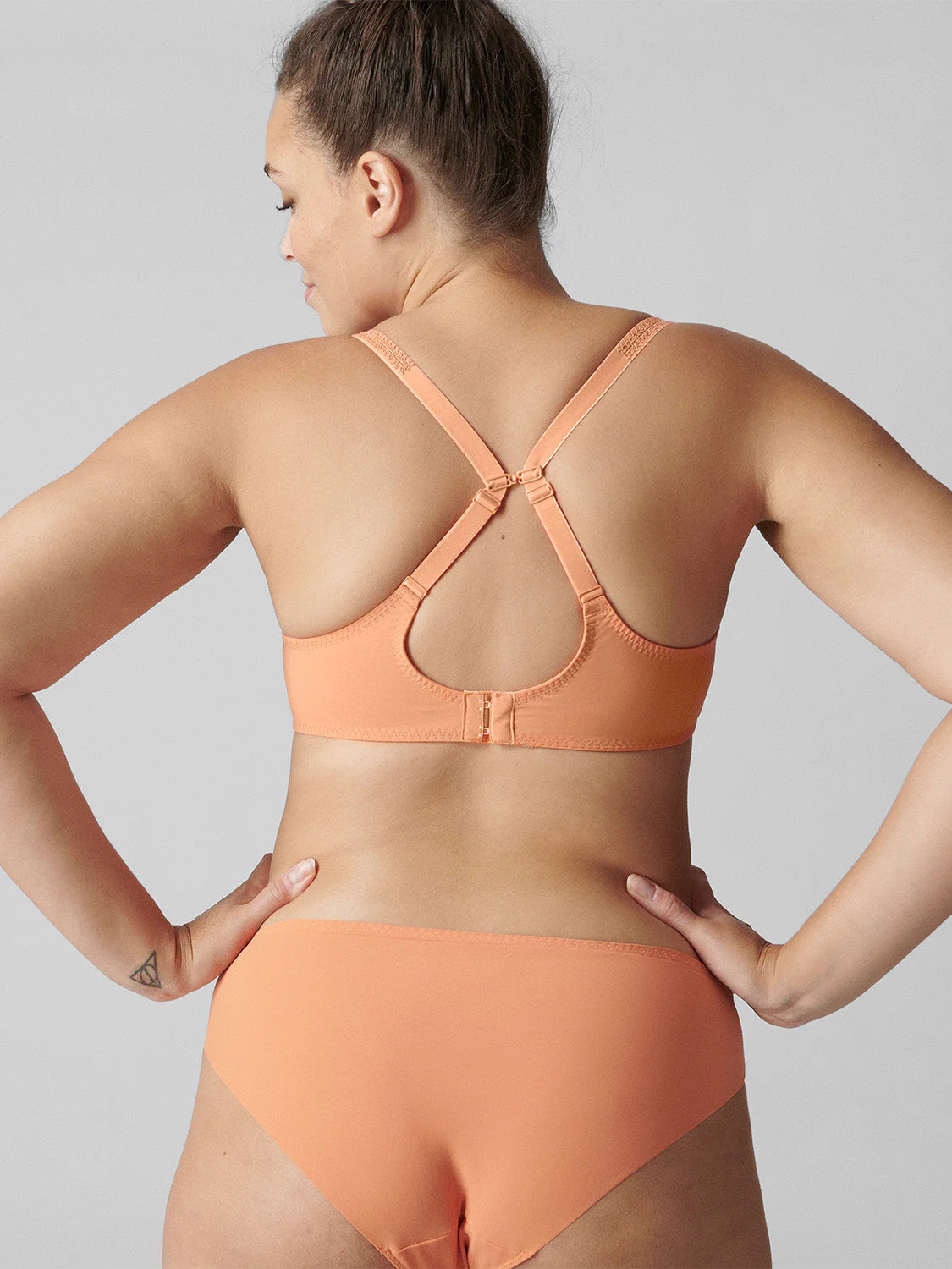 3D plunge bra - Apricot - Image 12
