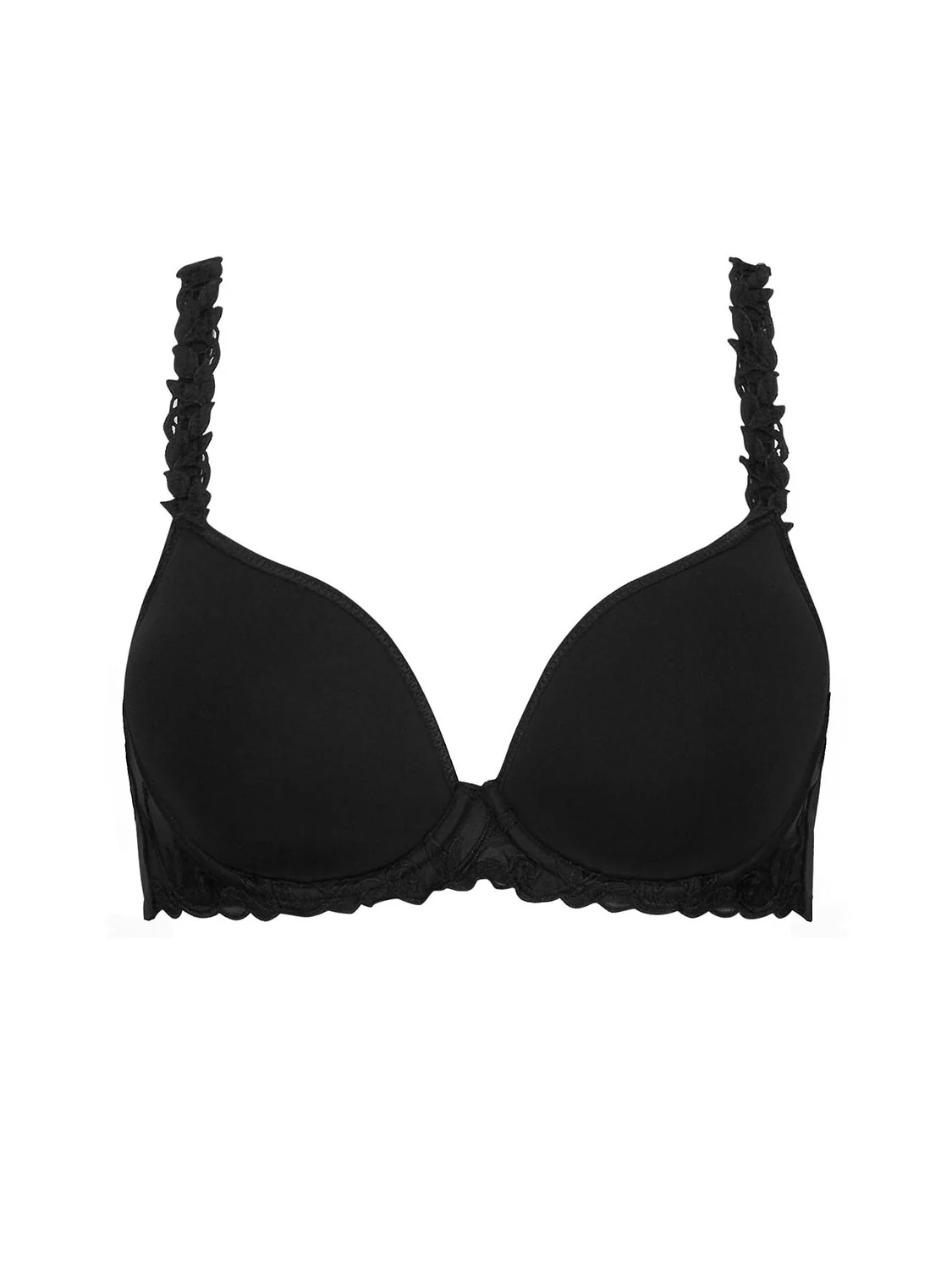3D plunge bra - Black - Image 8