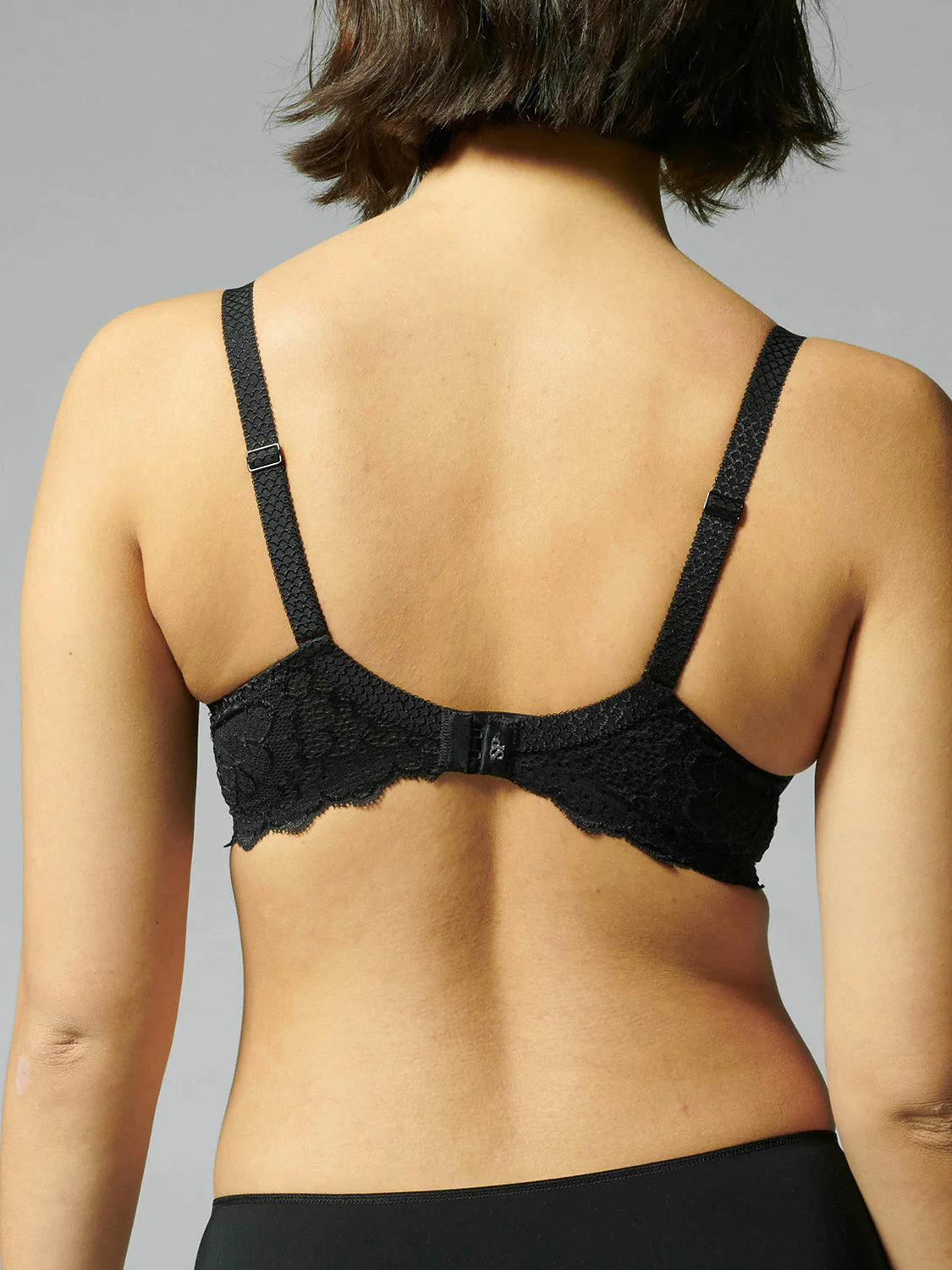 3D plunge bra - Black - Image 10