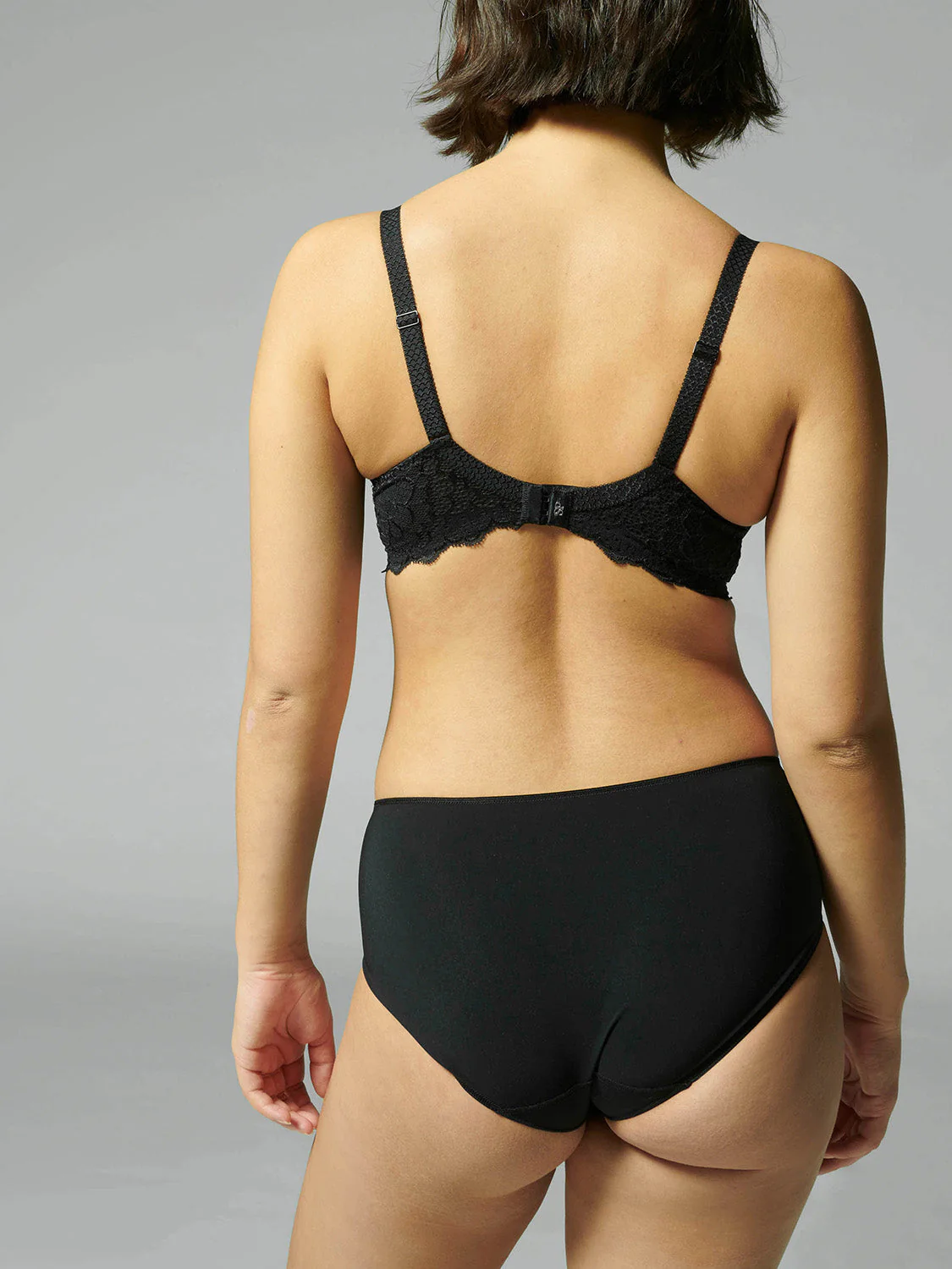 3D plunge bra - Black - Image 9