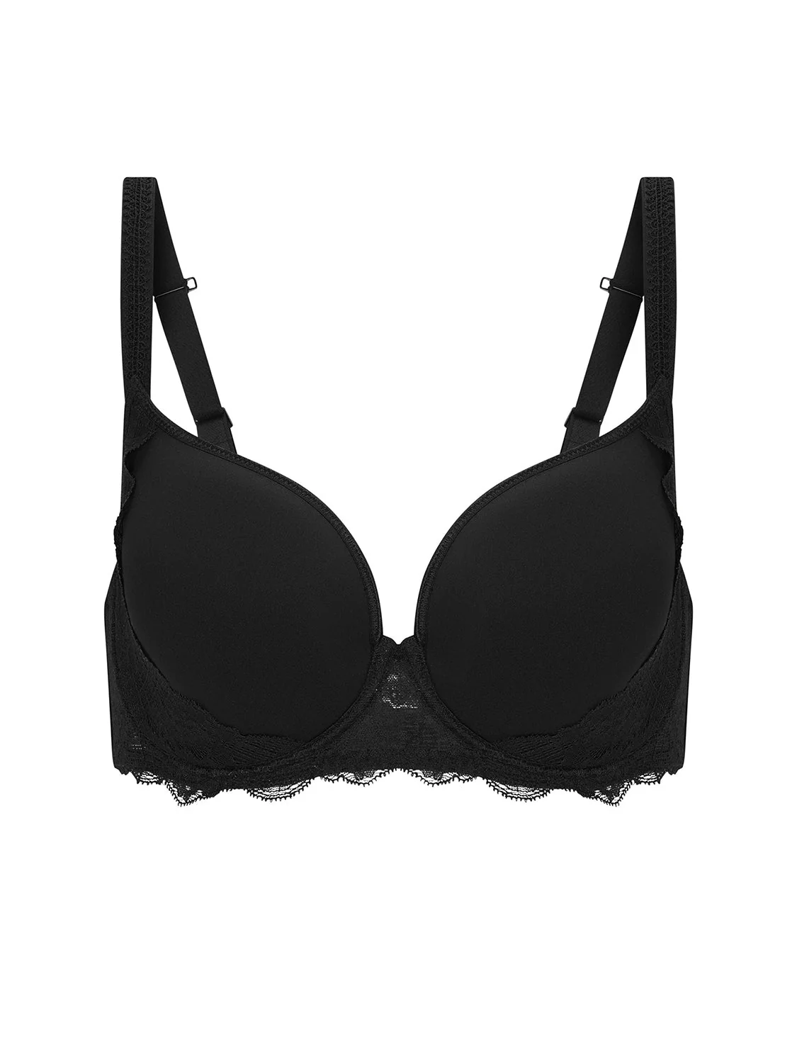 3D plunge bra - Black - Image 7
