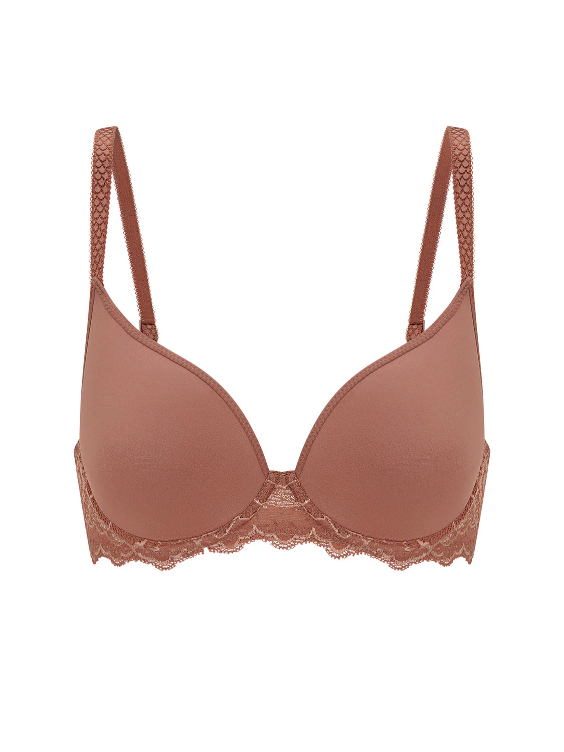 3D plunge bra - Coco brown - Image 4