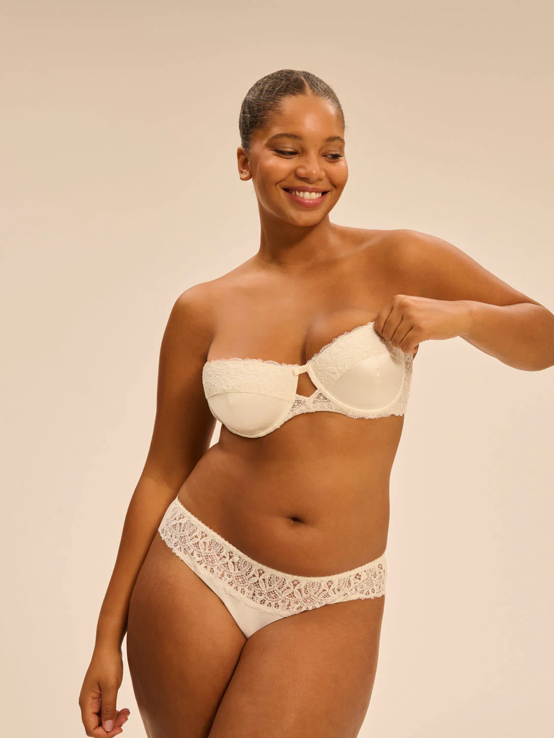 Bandeau bra - Natural - Image 17