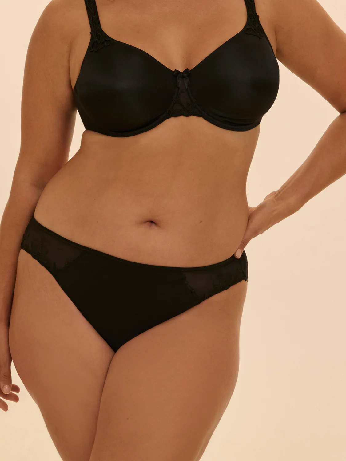Cotton slip - Black - Image 7