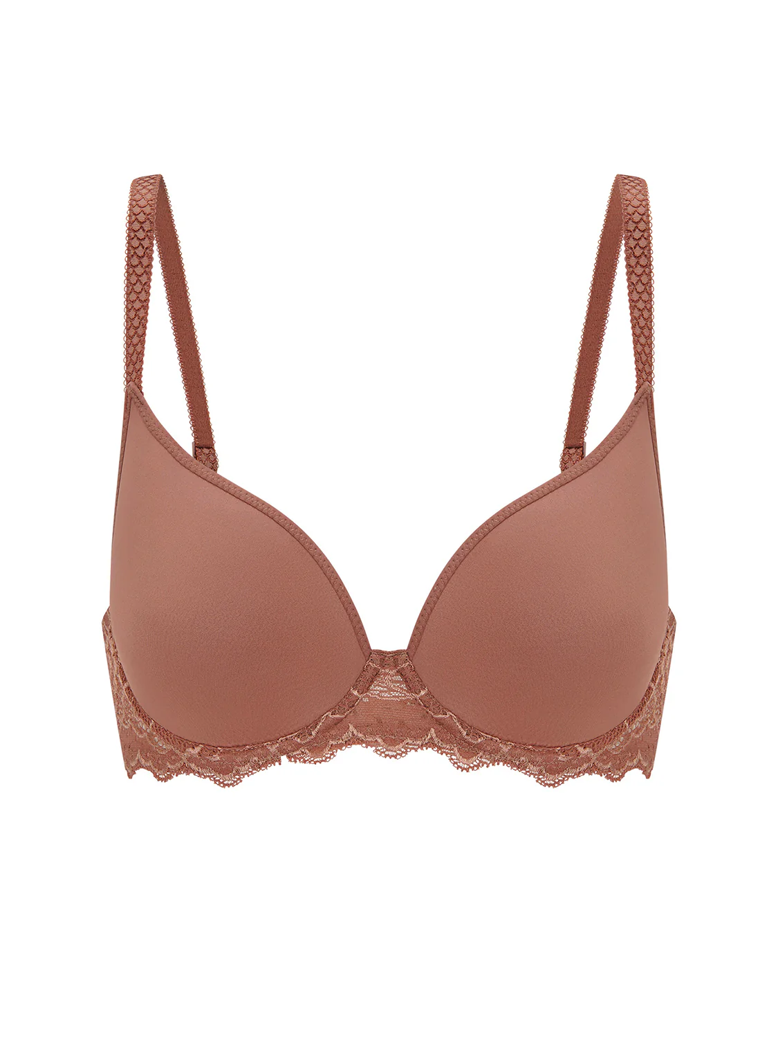 3D plunge bra - Coco brown - Image 5
