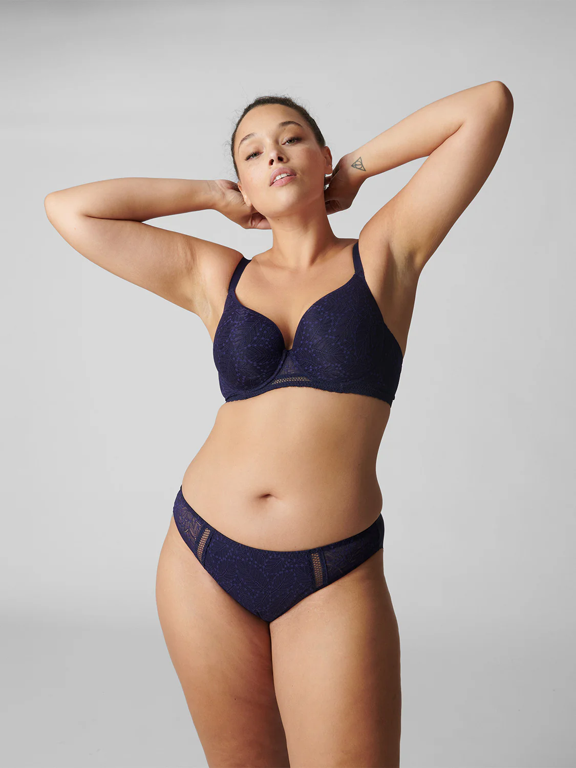 3D plunge bra - Midnight - Image 6