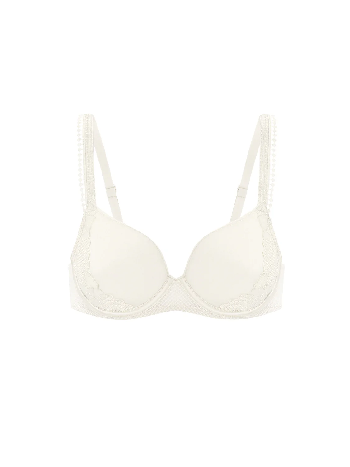 3D plunge bra - Natural