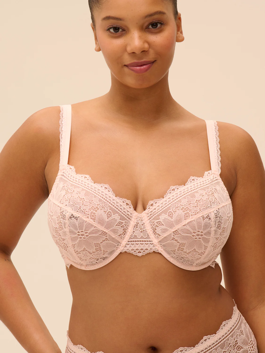 Full cup bra - Petal Powder - Image 10