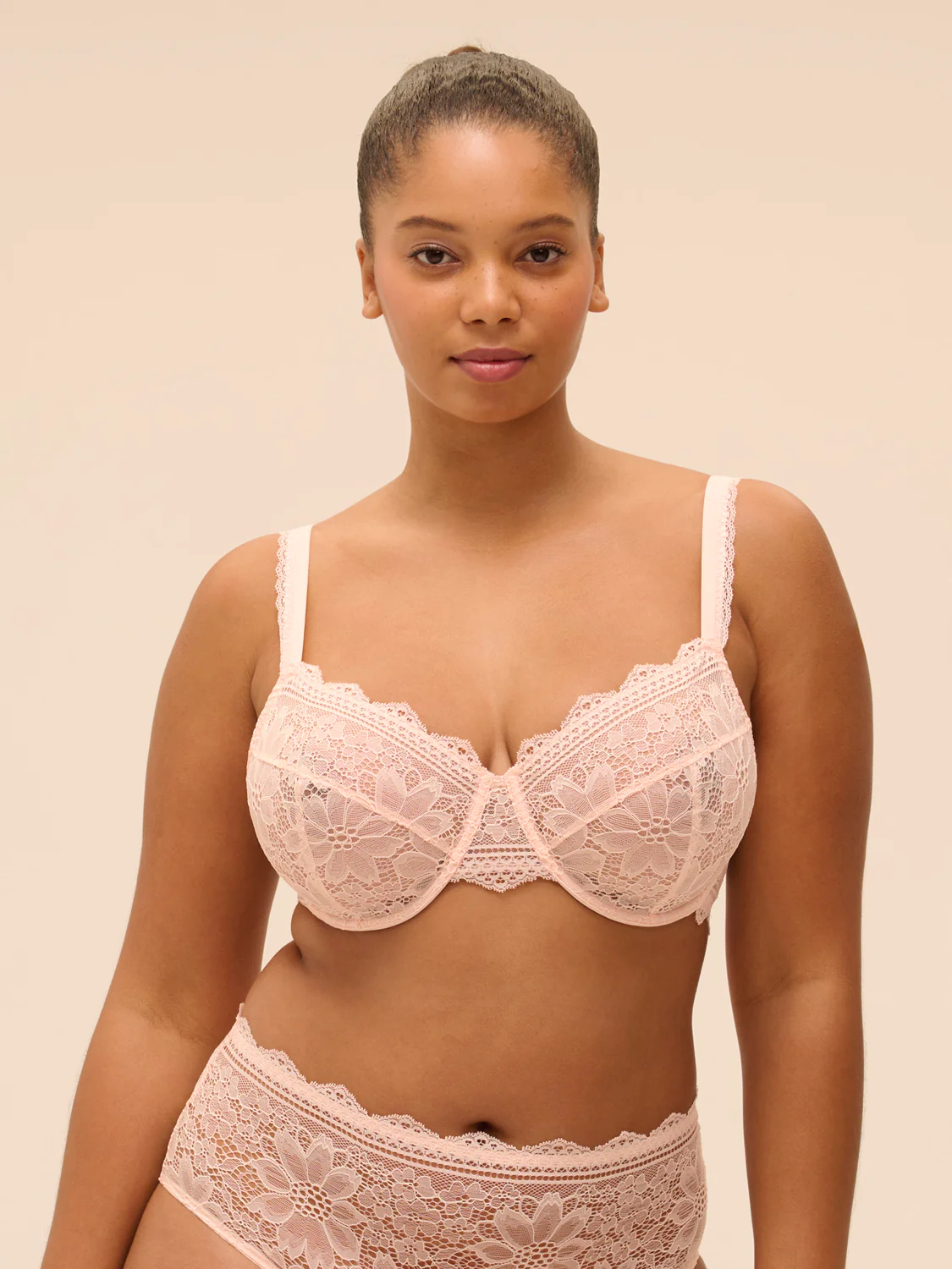 Full cup bra - Petal Powder - Image 9