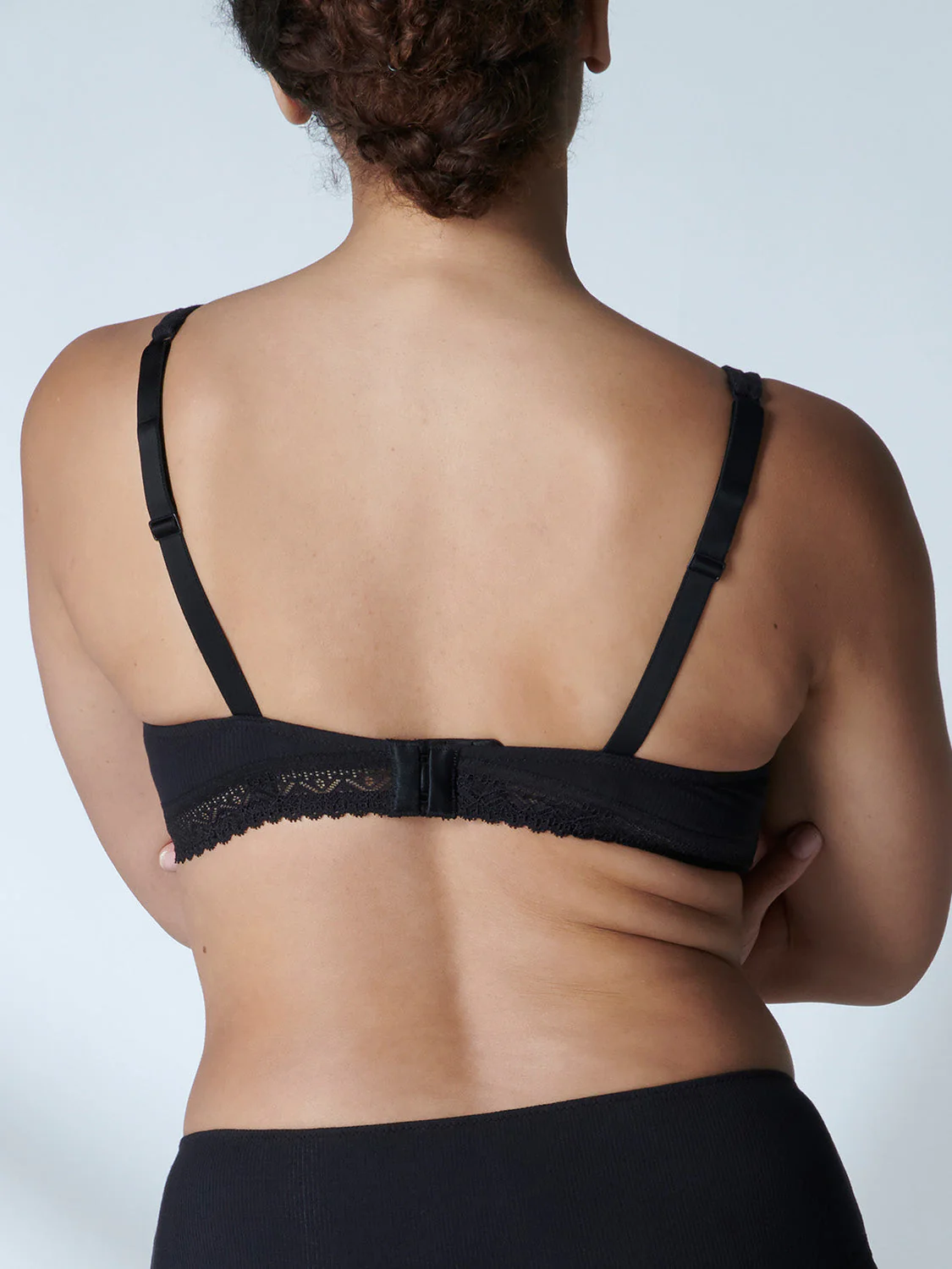 Full cup plunge bra - Black - Image 10
