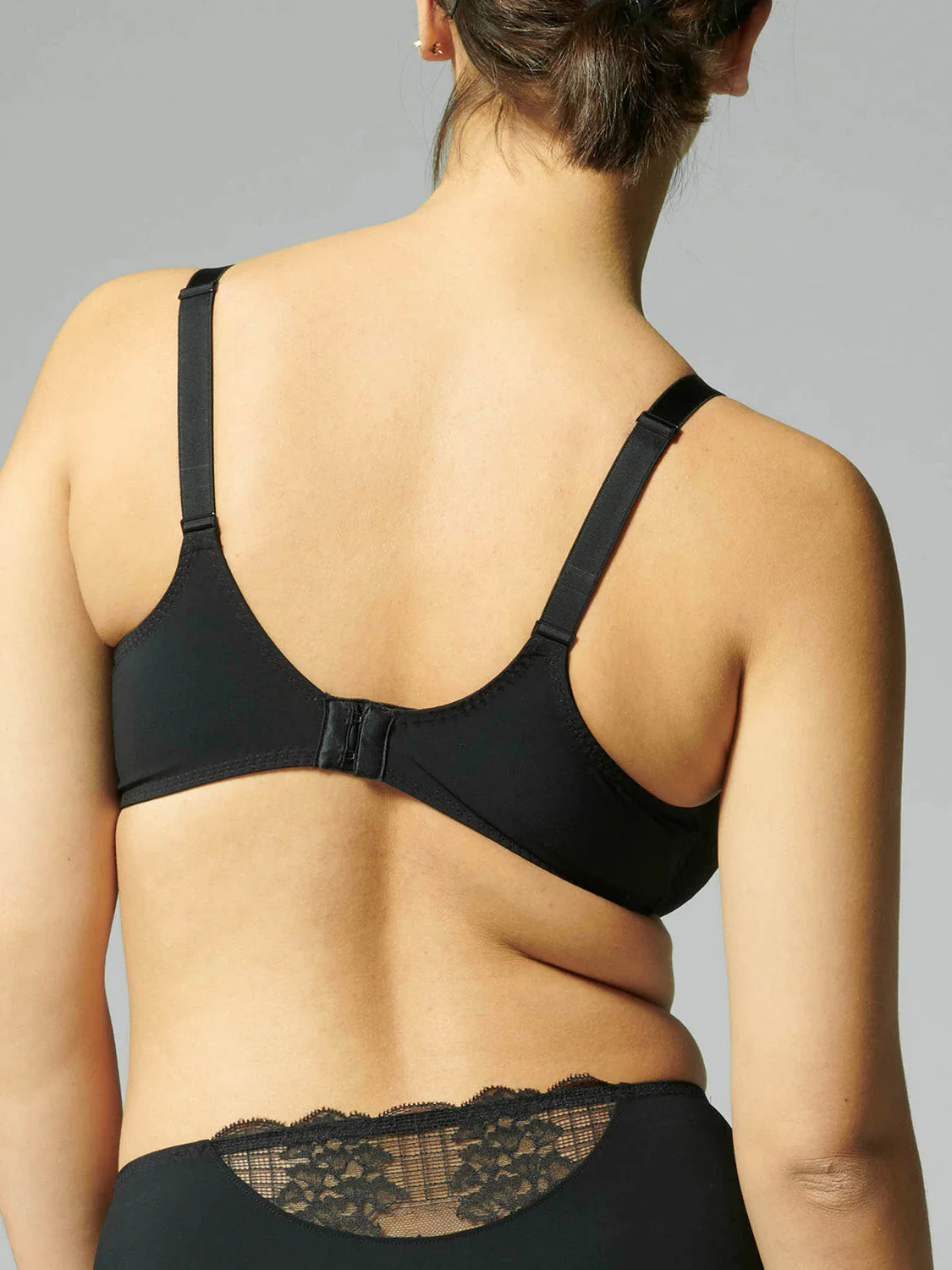 Full cup plunge bra - Black - Image 10