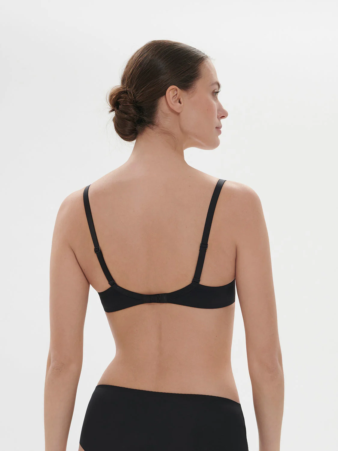 Full cup plunge bra - Black - Image 3