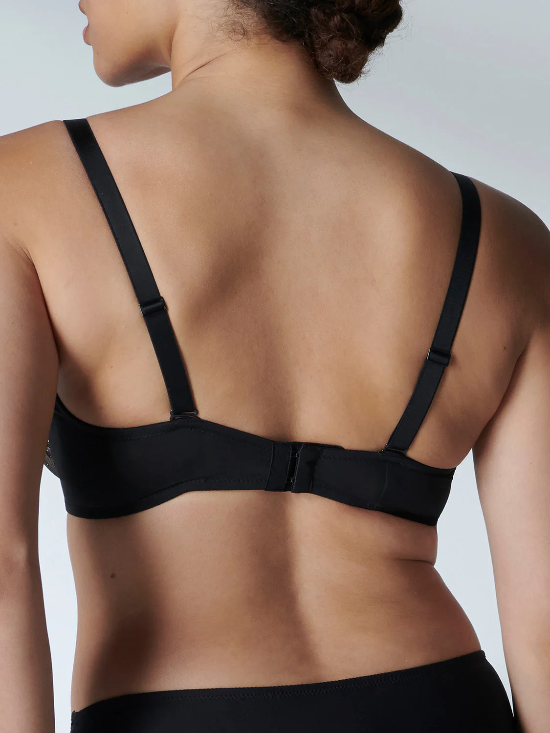 Full cup plunge bra - Black - Image 10