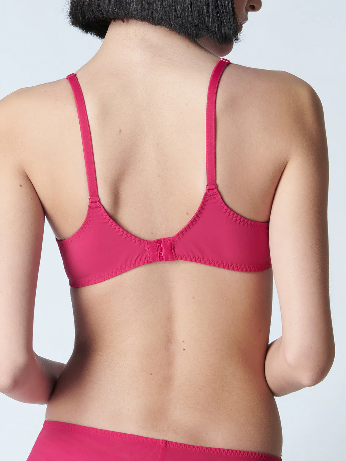 Full cup plunge bra - Cranberry - Image 5