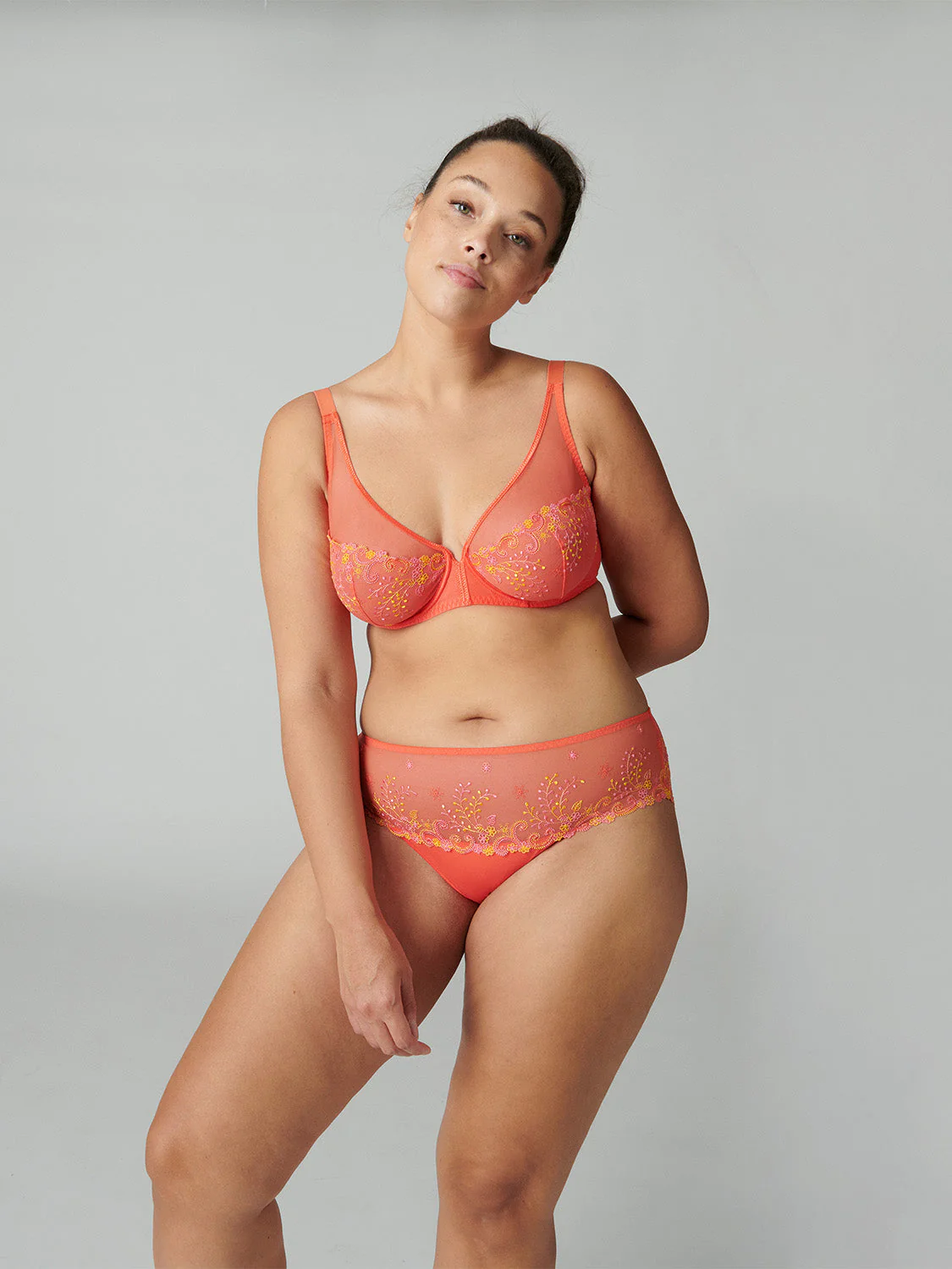 Full cup plunge bra - Mango - Image 7