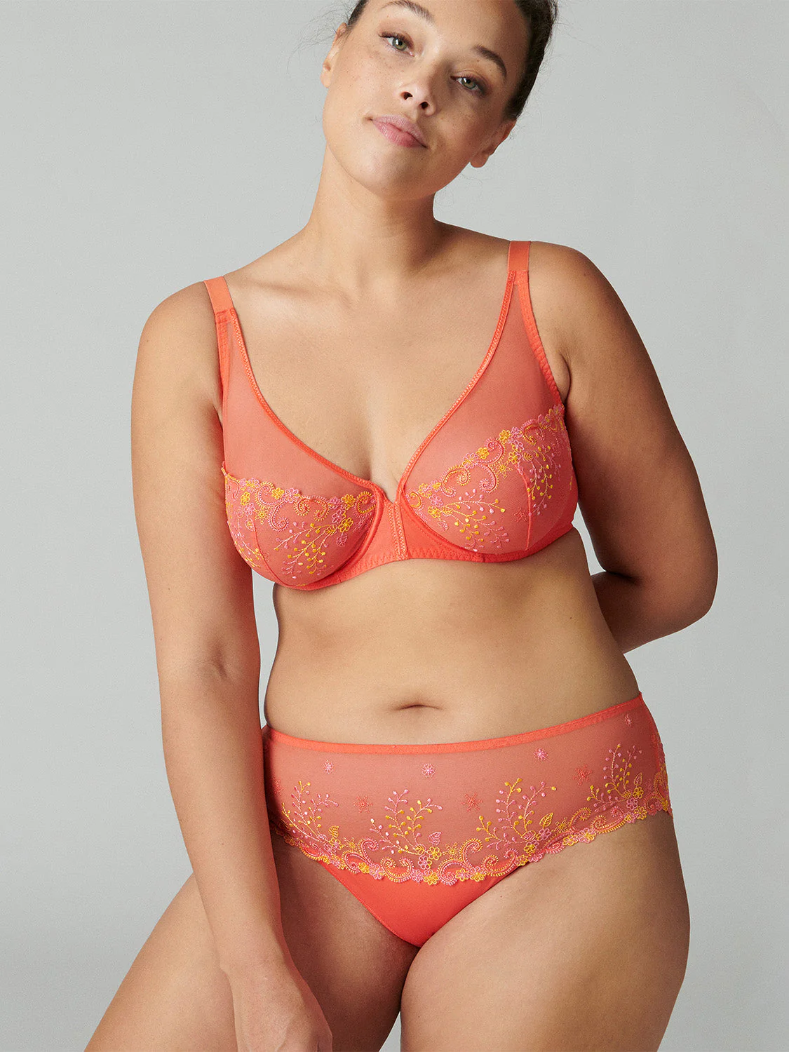 Full cup plunge bra - Mango - Image 8