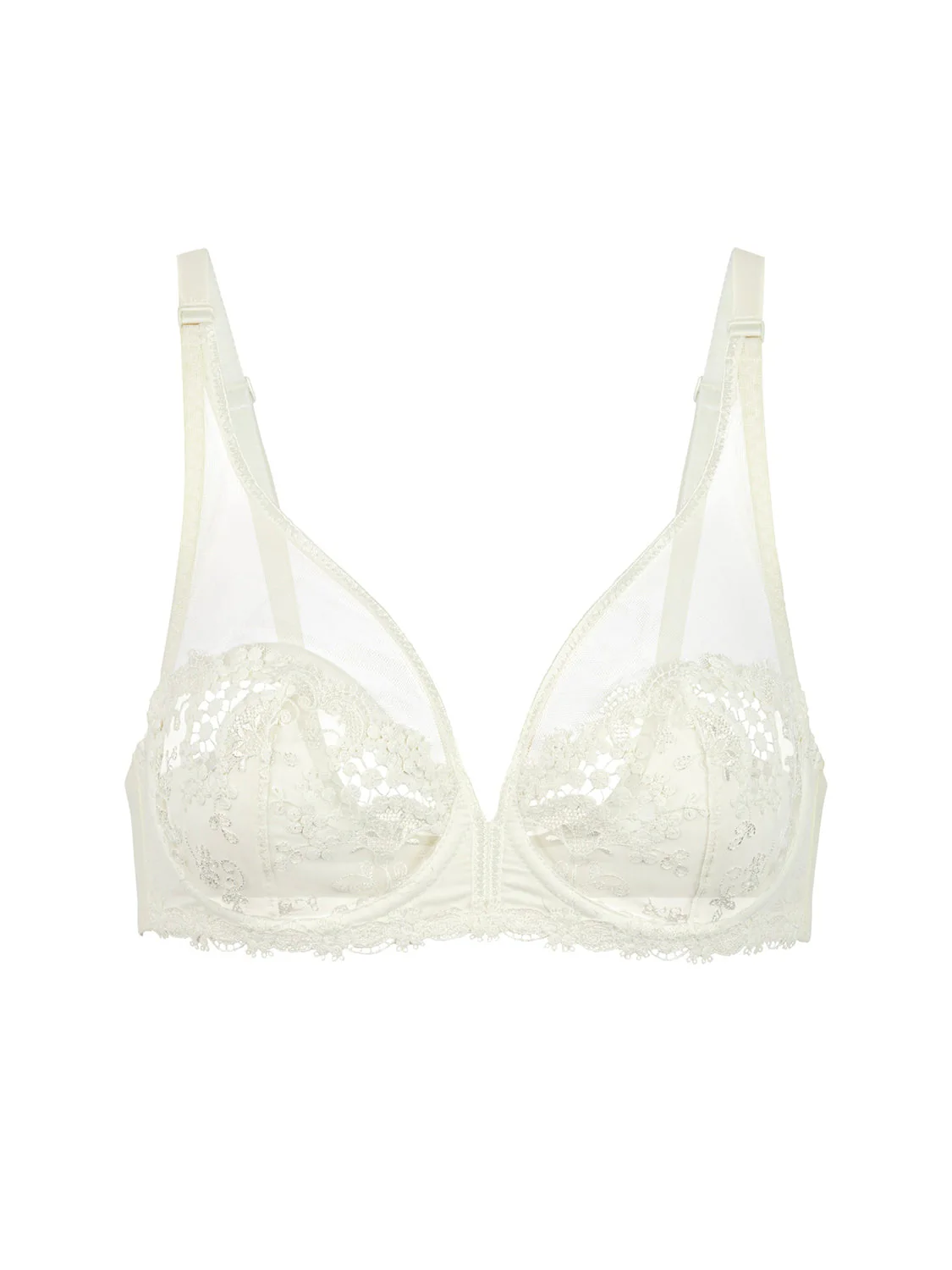 Full cup plunge bra - Natural - Image 6