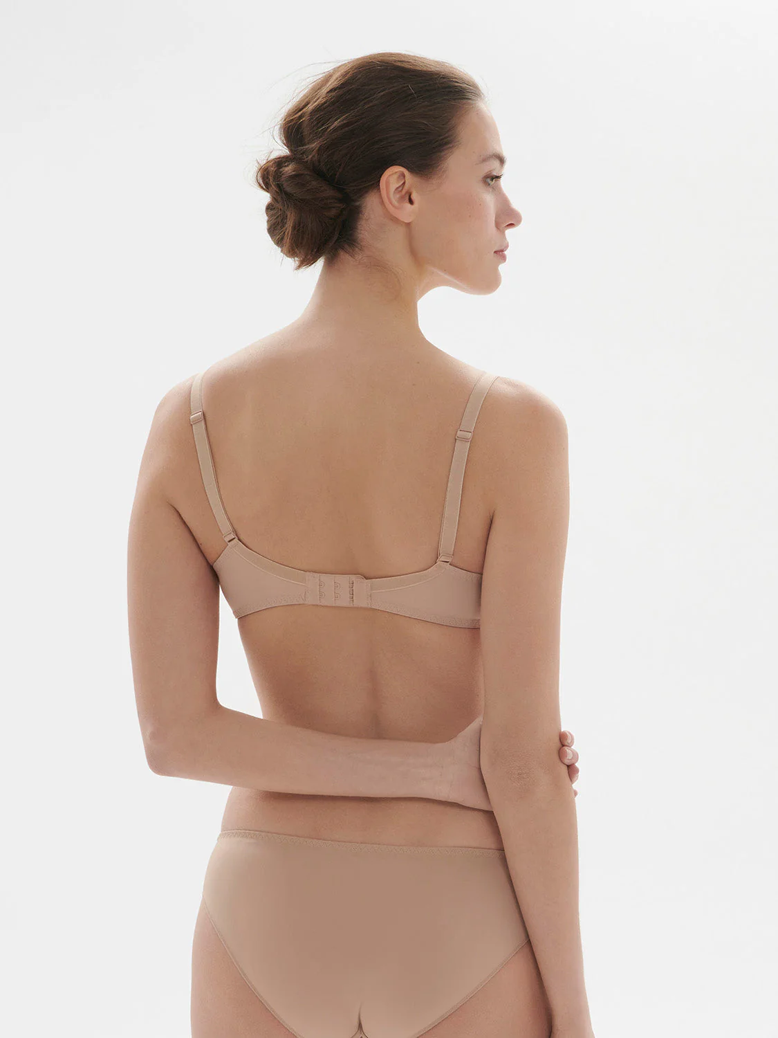 Full cup plunge bra - Nude - Image 2