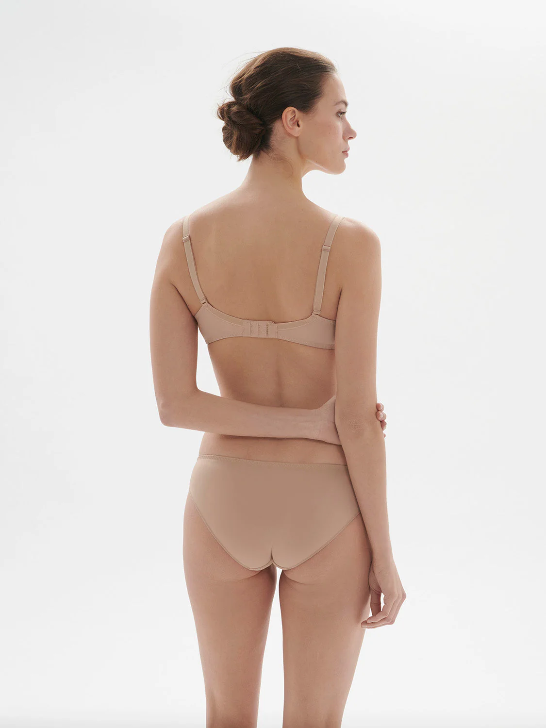 Full cup plunge bra - Nude - Image 6