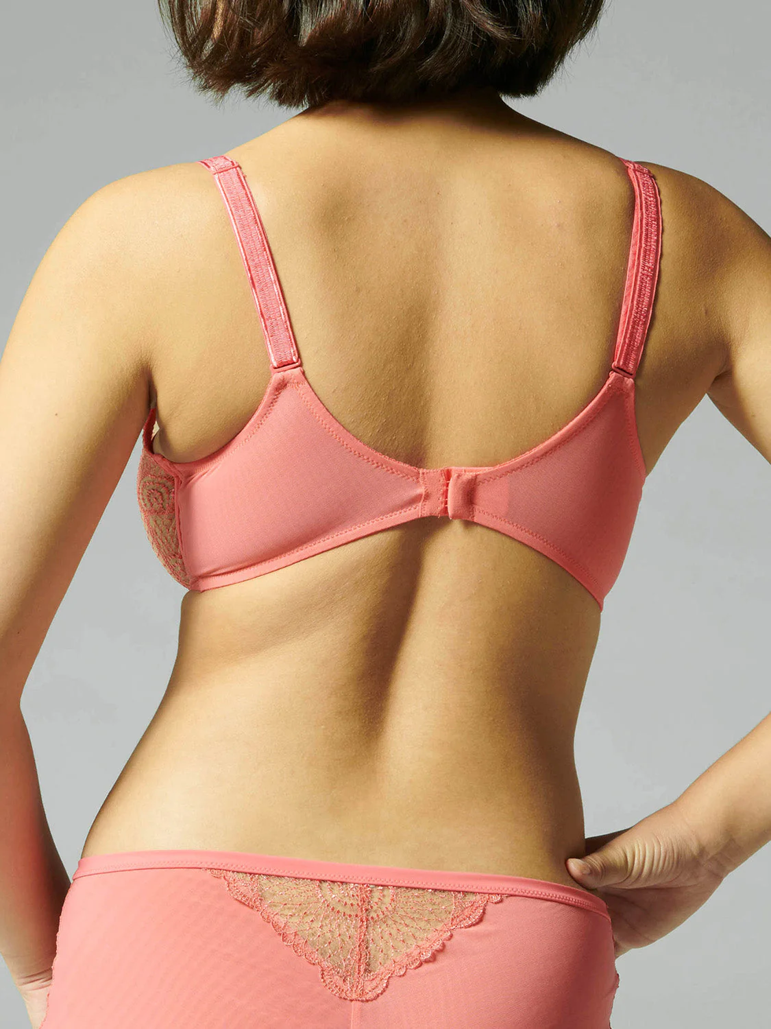 Full cup plunge bra - Papaya - Image 10