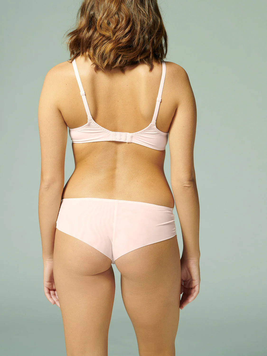 Full cup plunge bra - Sakura pink - Image 4