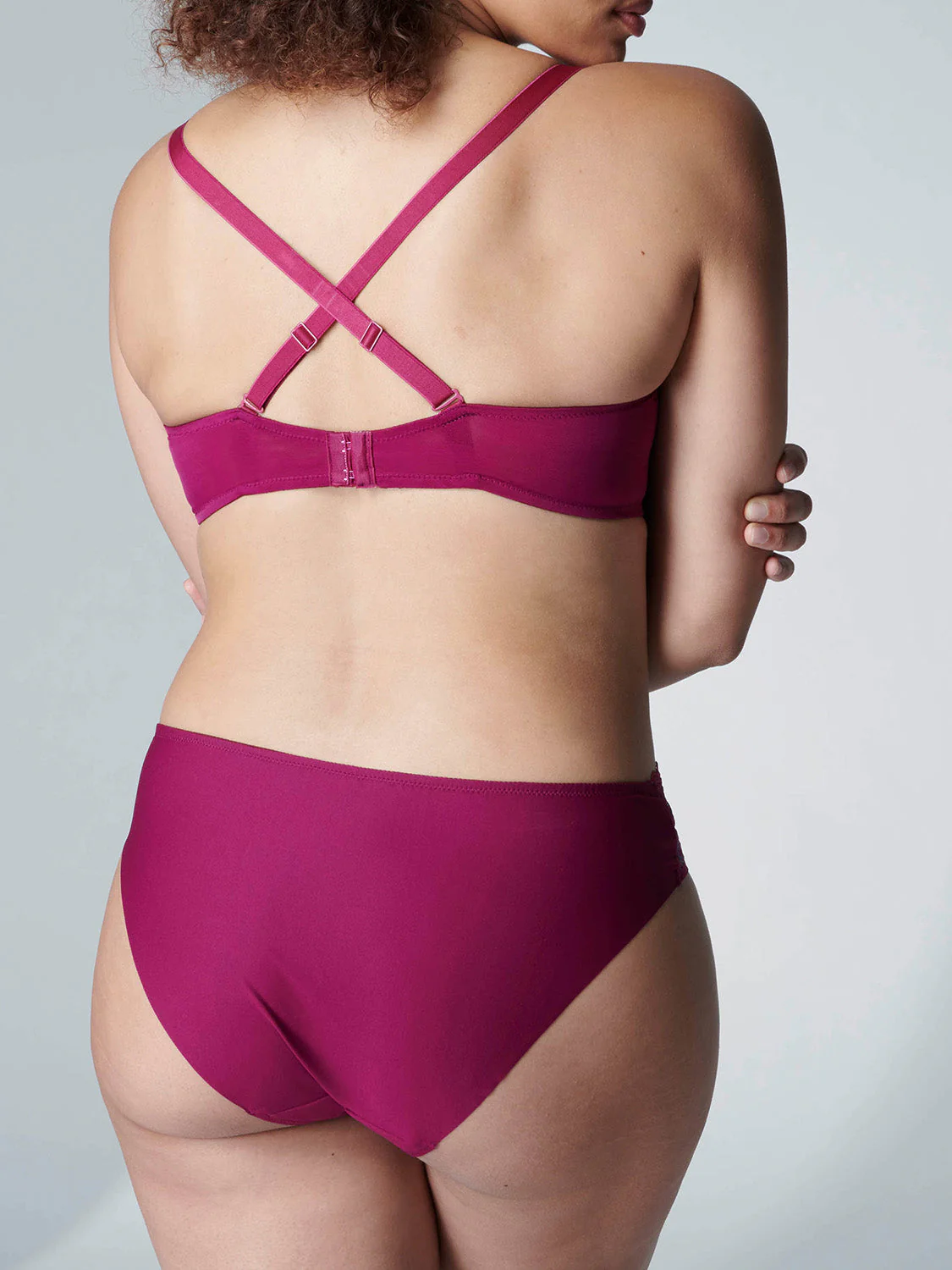 Full cup plunge bra - Syrah - Image 14