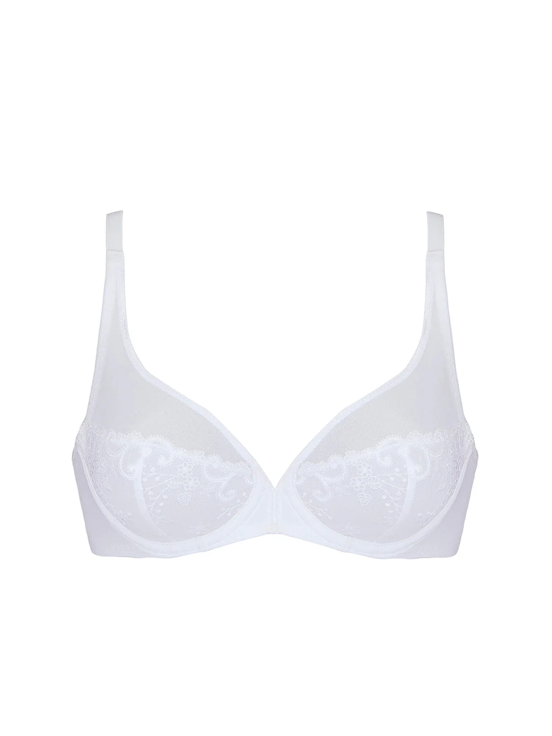 Full cup plunge bra - White - Image 13