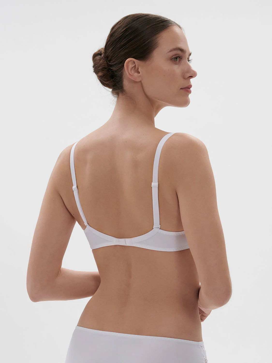 Full cup plunge bra - White - Image 3