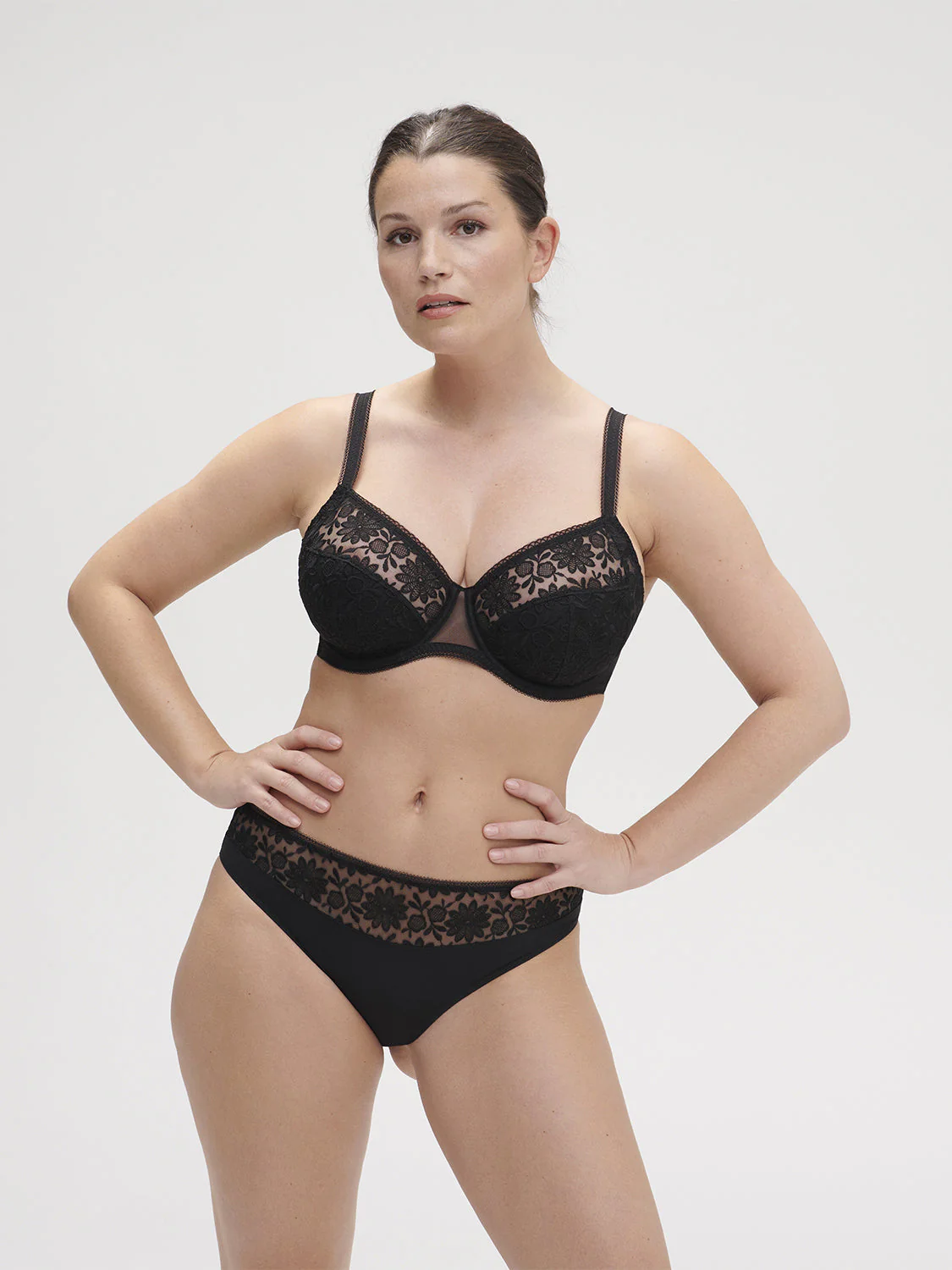 Full cup support bra - Black - Image 5