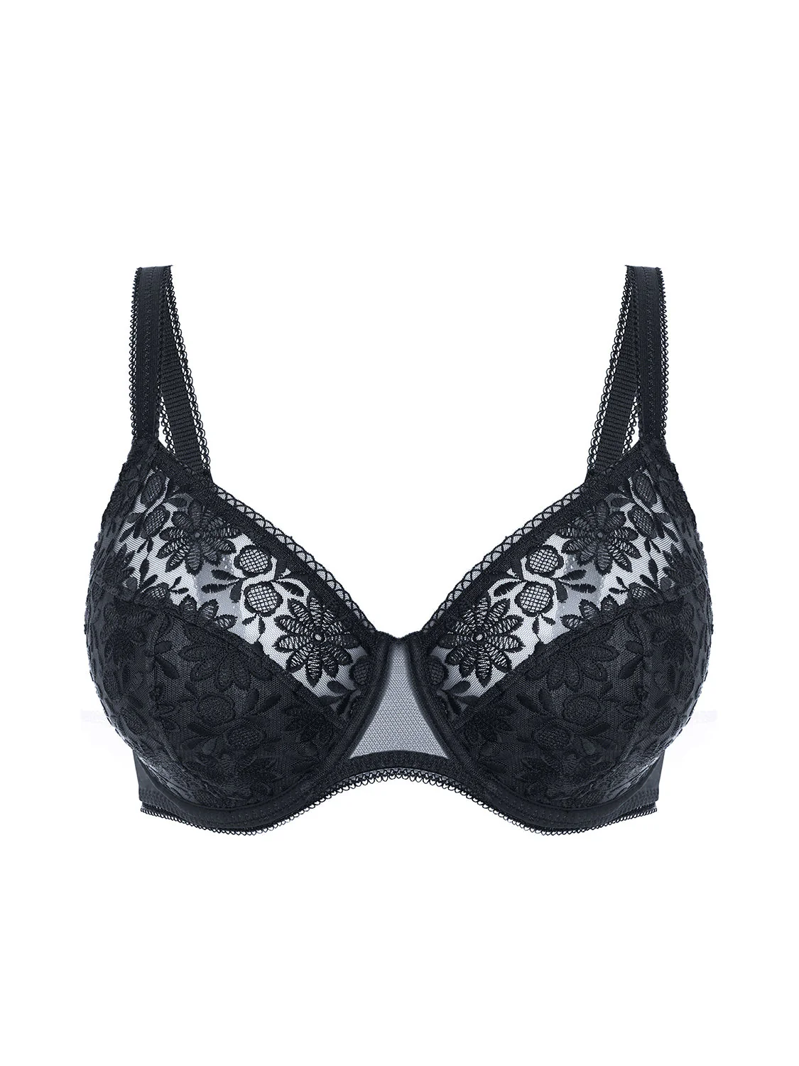Full cup support bra - Black - Image 8