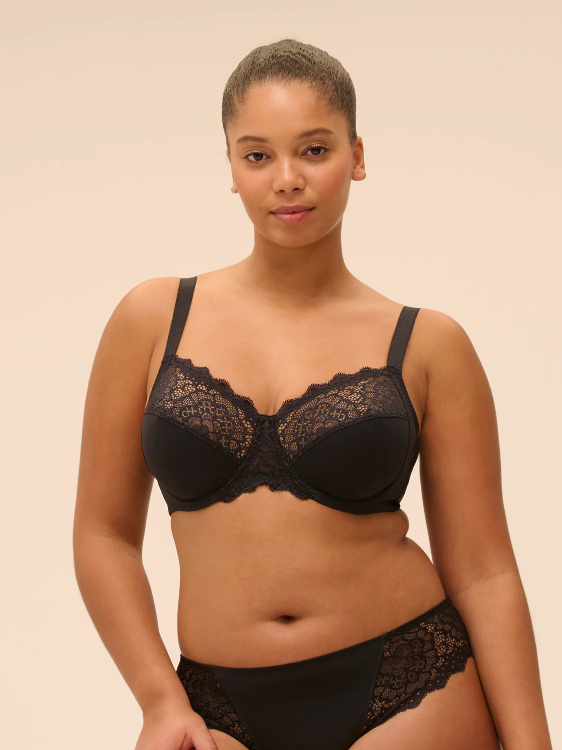 Full cup support bra - Black - Image 3