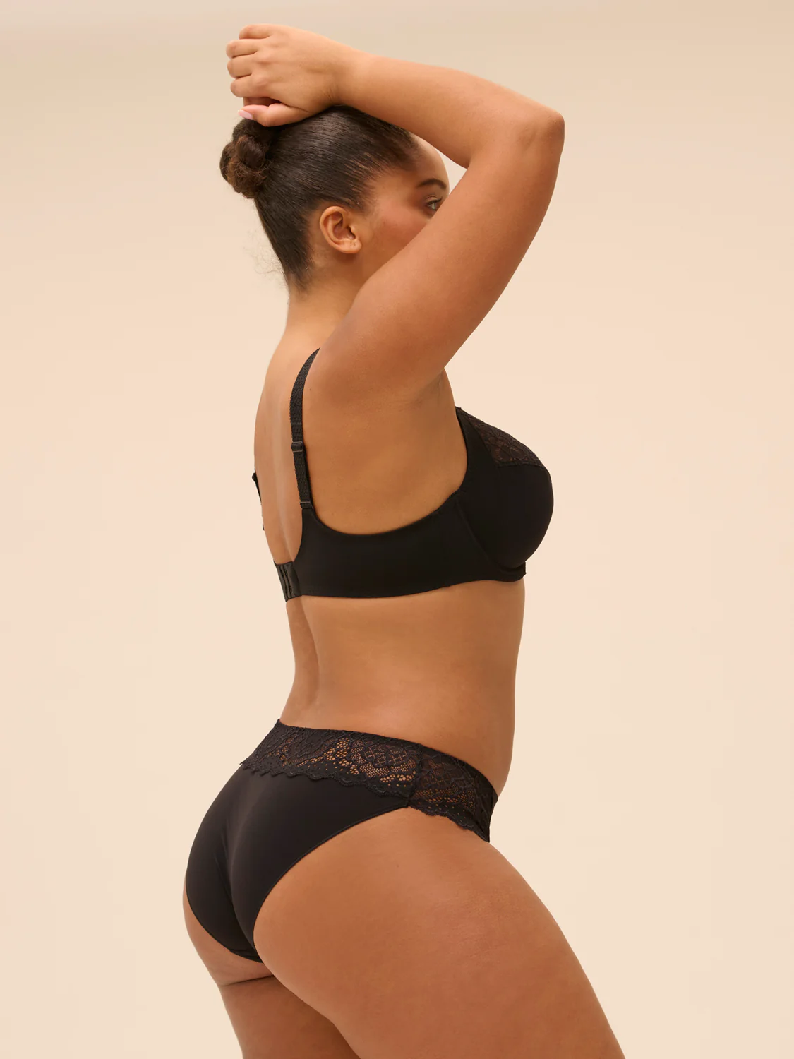 Full cup support bra - Black - Image 5