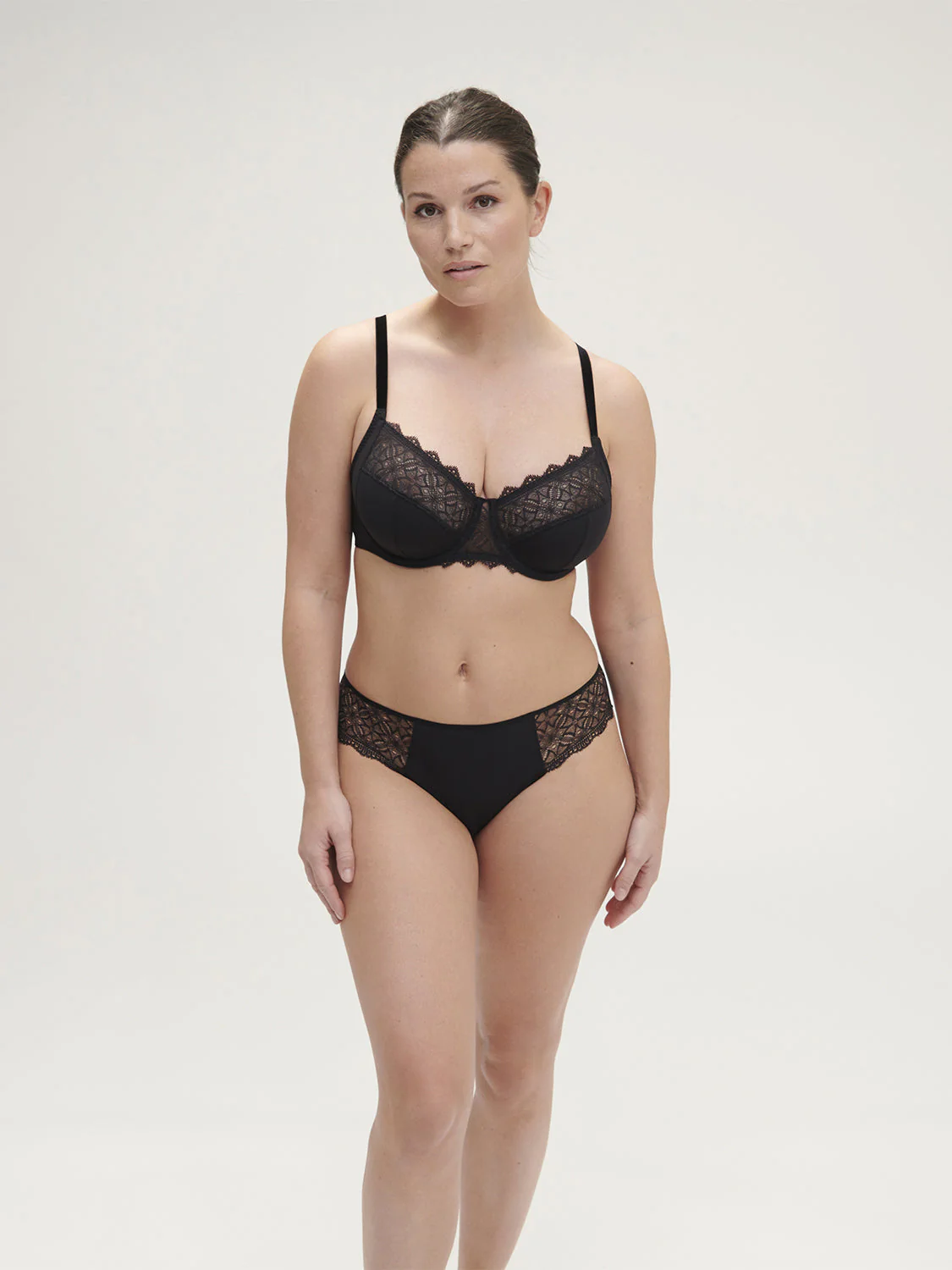Full cup support bra - Black - Image 3