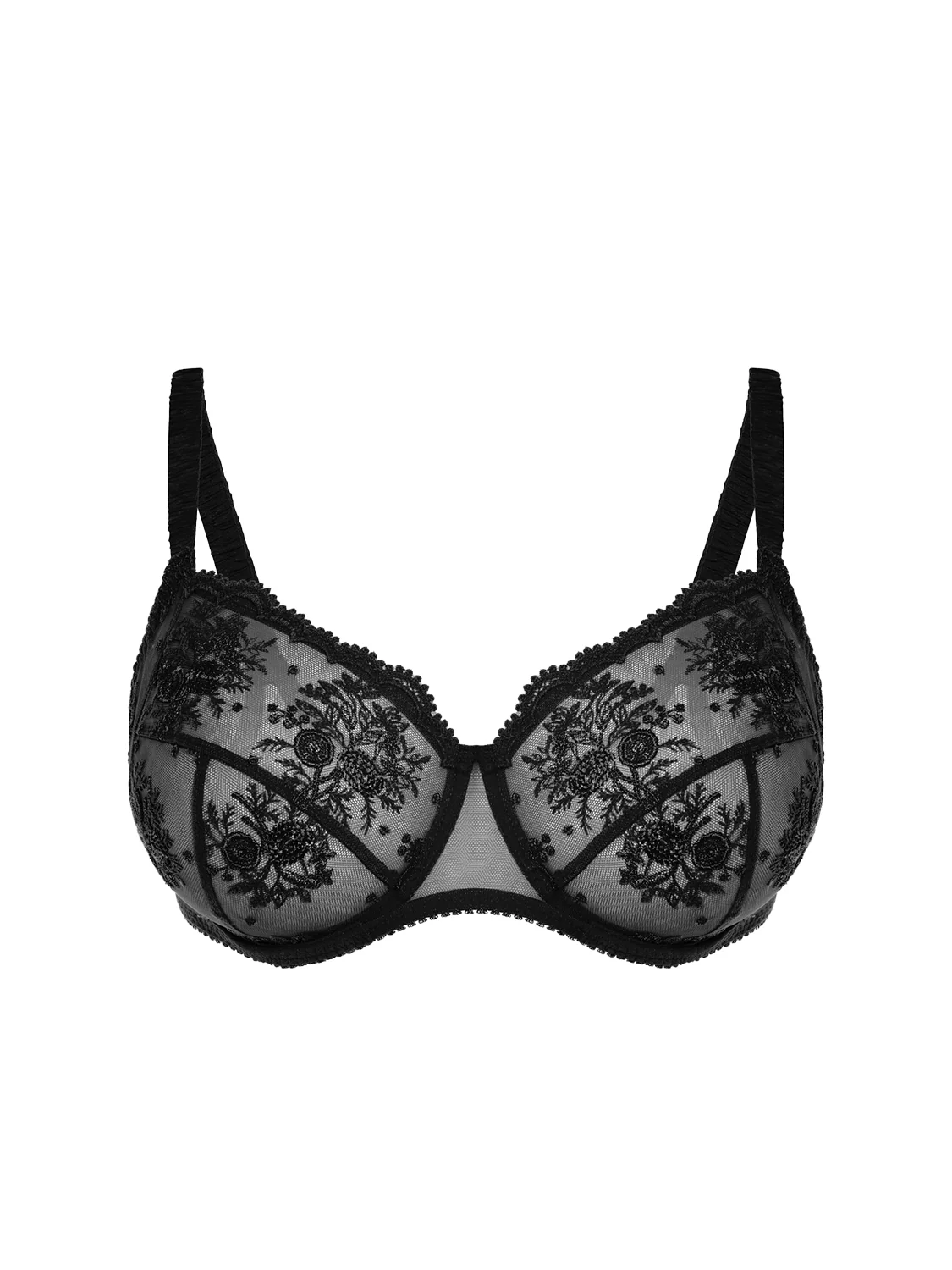 Full cup support bra - Black - Image 5