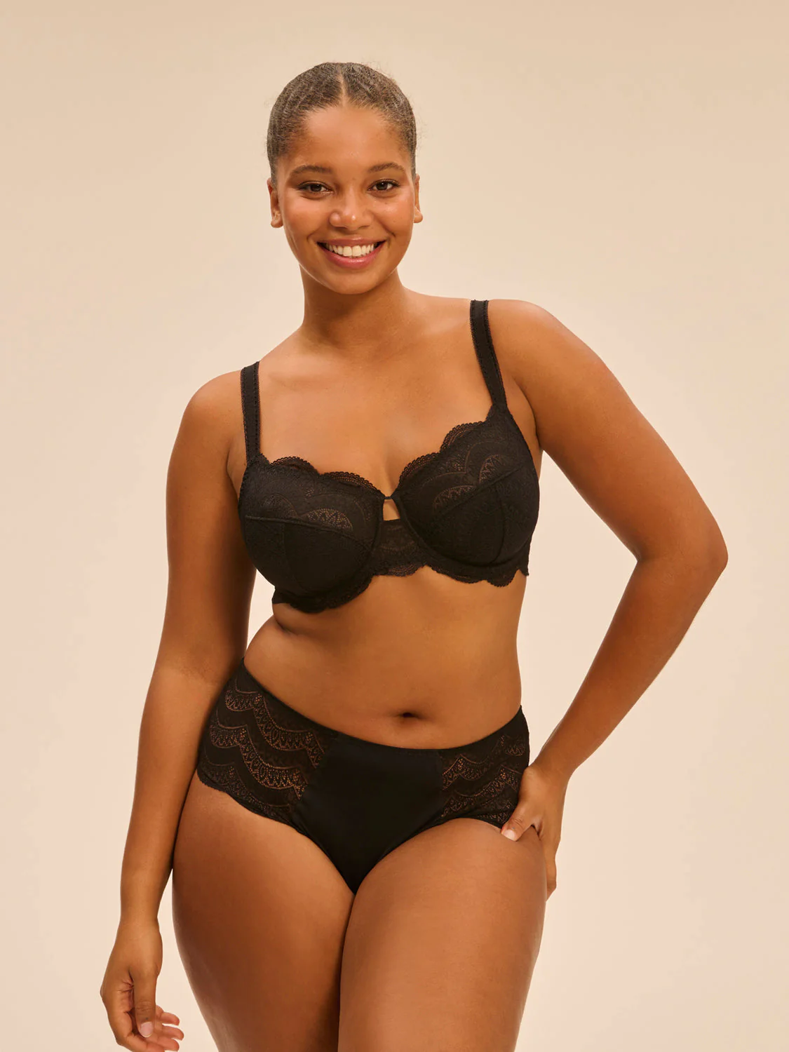 Full cup support bra - Black - Image 6