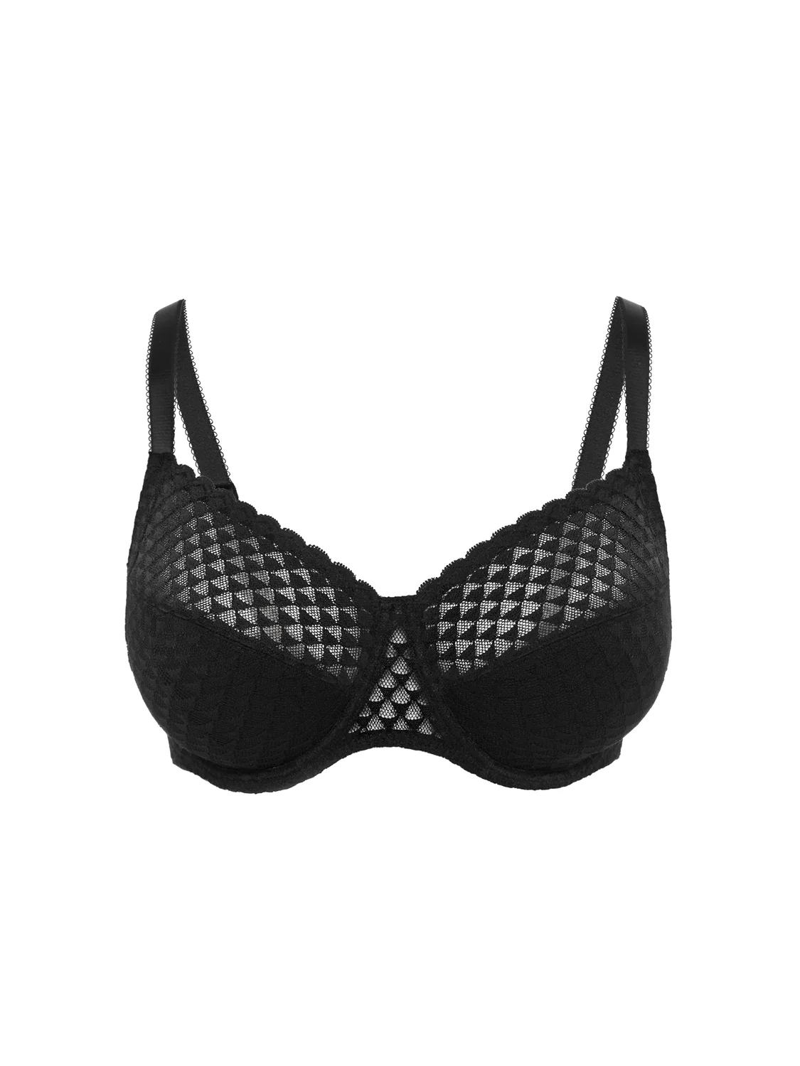 Full cup support bra - Black - Image 6