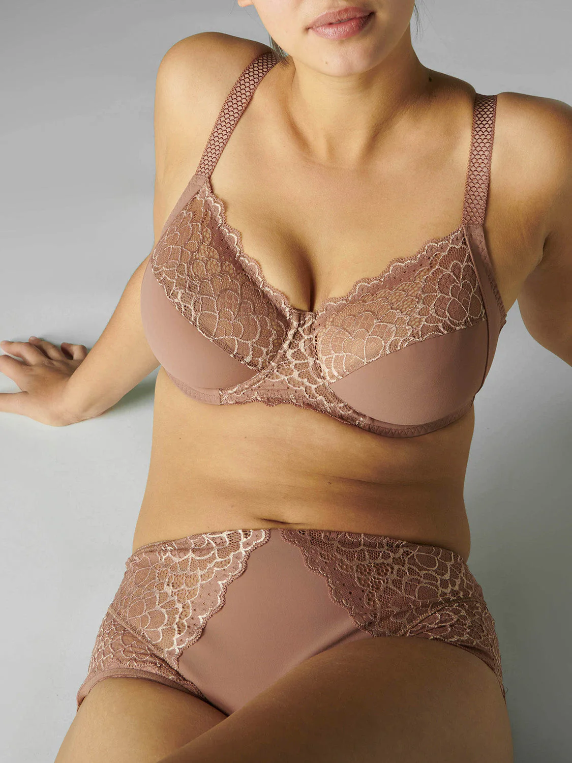 Full cup support bra - Coco brown - Image 6