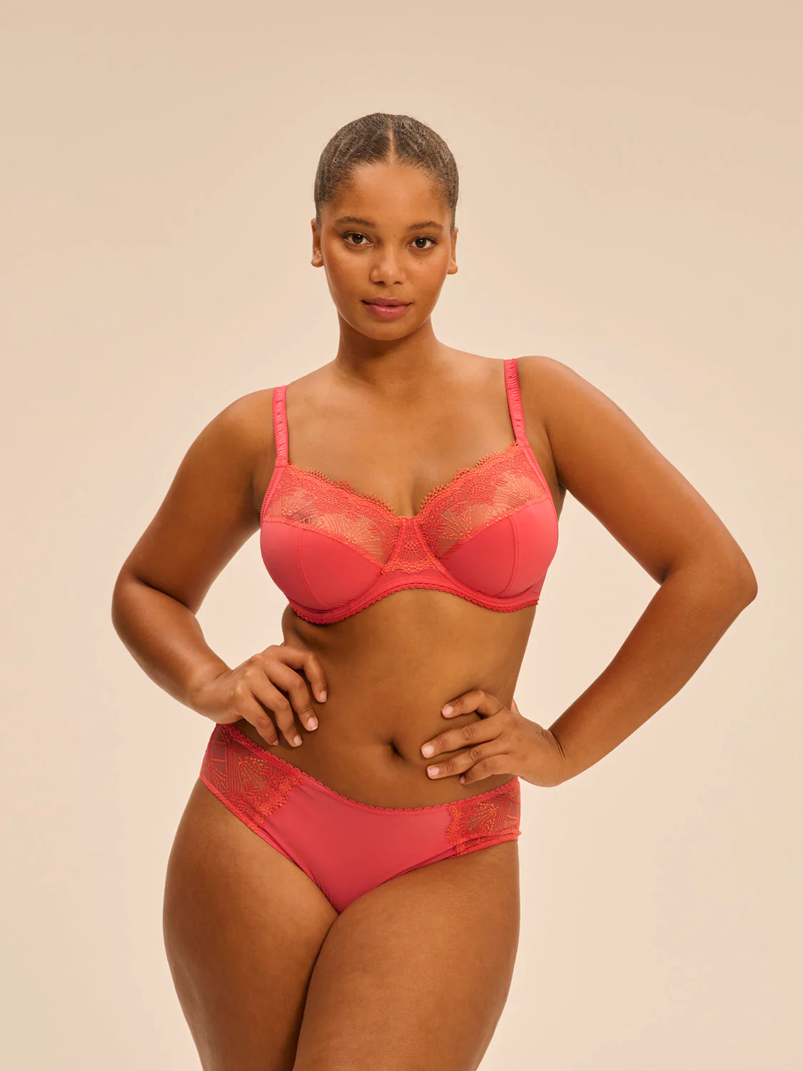 Full cup support bra - Coralia Red - Image 4