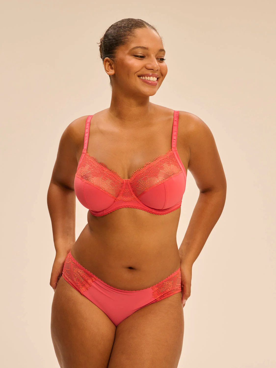 Full cup support bra - Coralia Red - Image 5