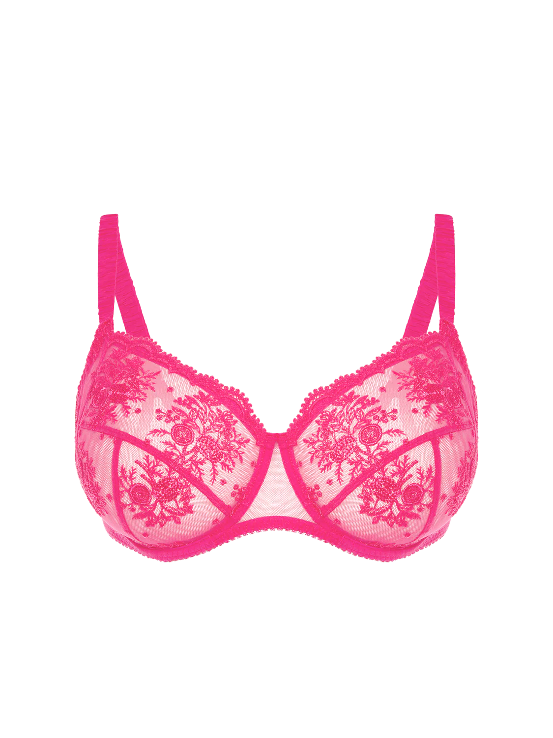 Full cup support bra - Disco pink - Image 5