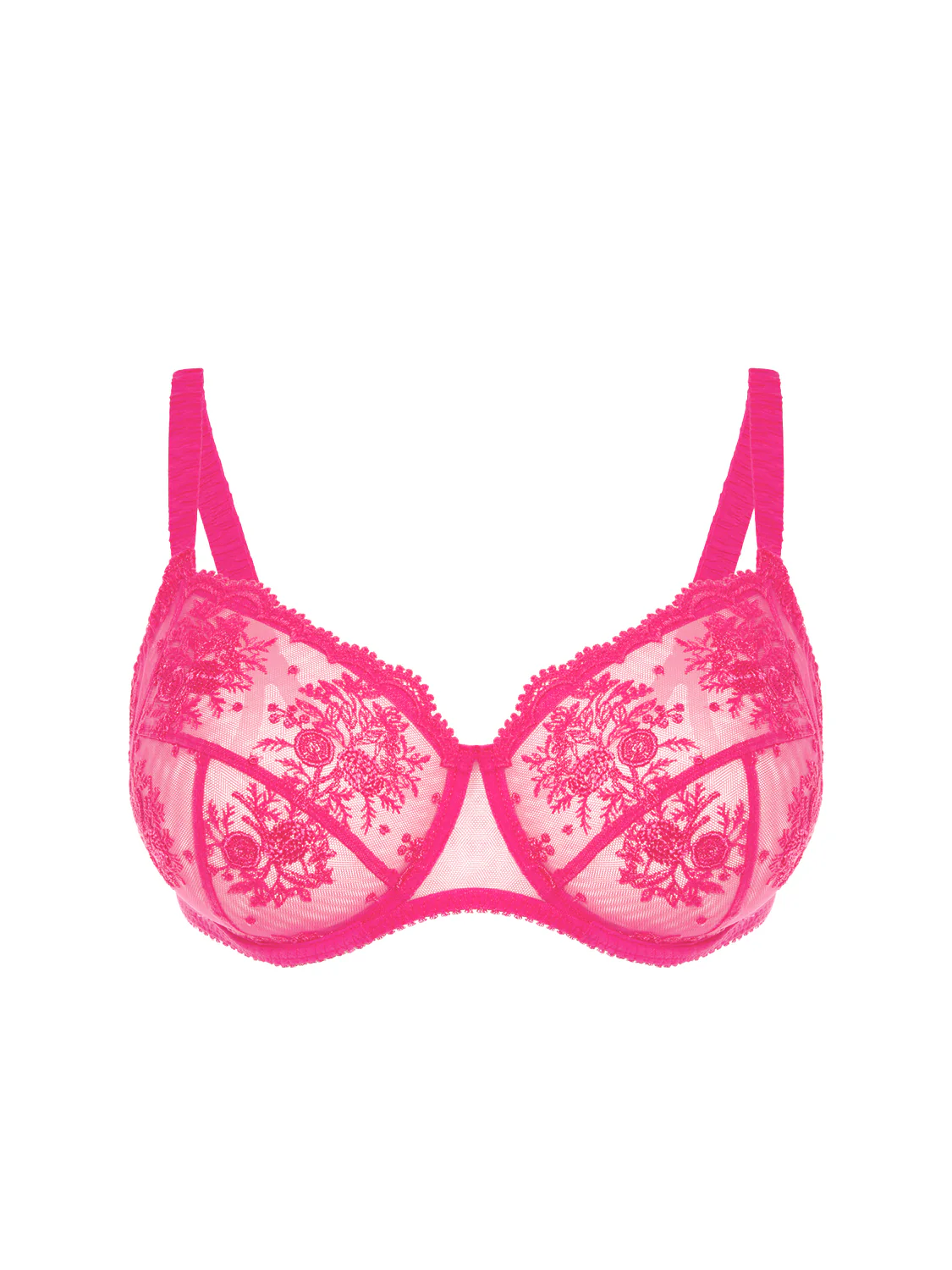 Full cup support bra - Disco pink - Image 6