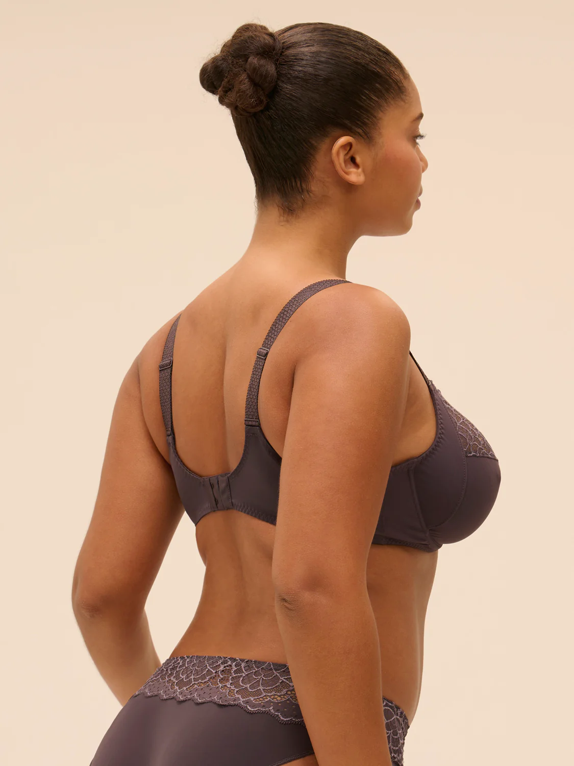 Full cup support bra - Graphite Grey - Image 3