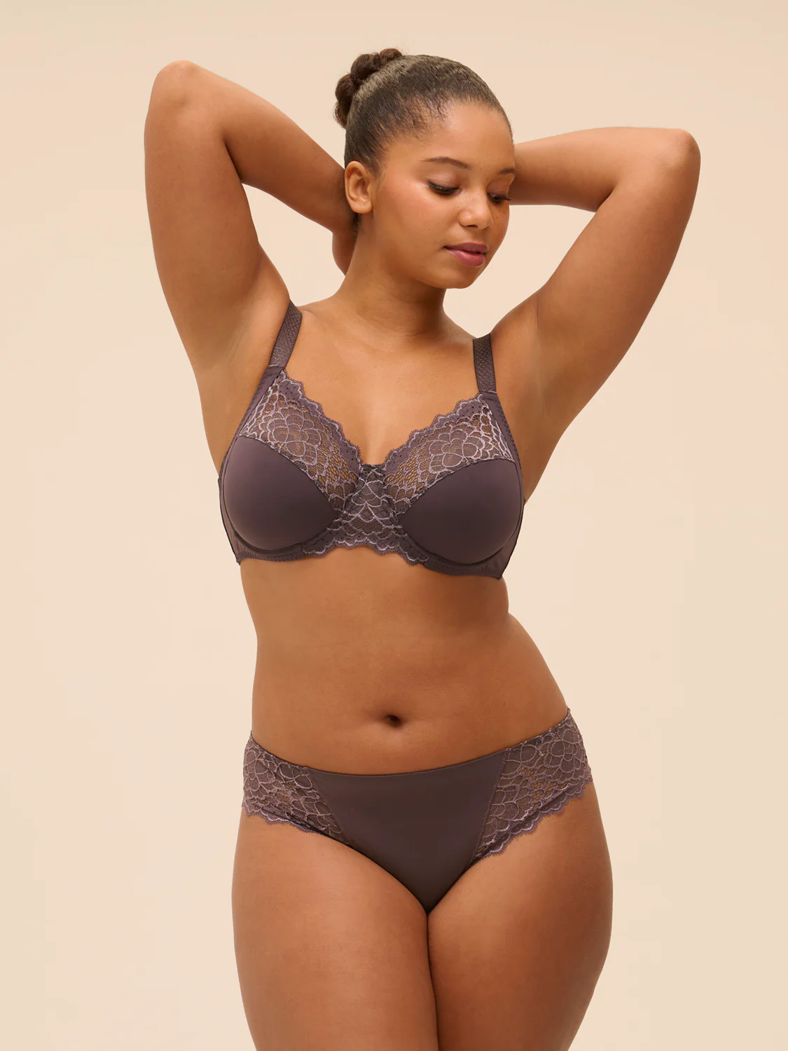 Full cup support bra - Graphite Grey - Image 4