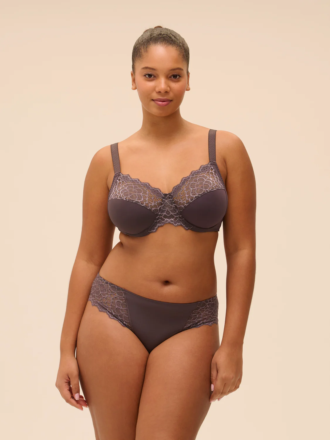 Full cup support bra - Graphite Grey - Image 5