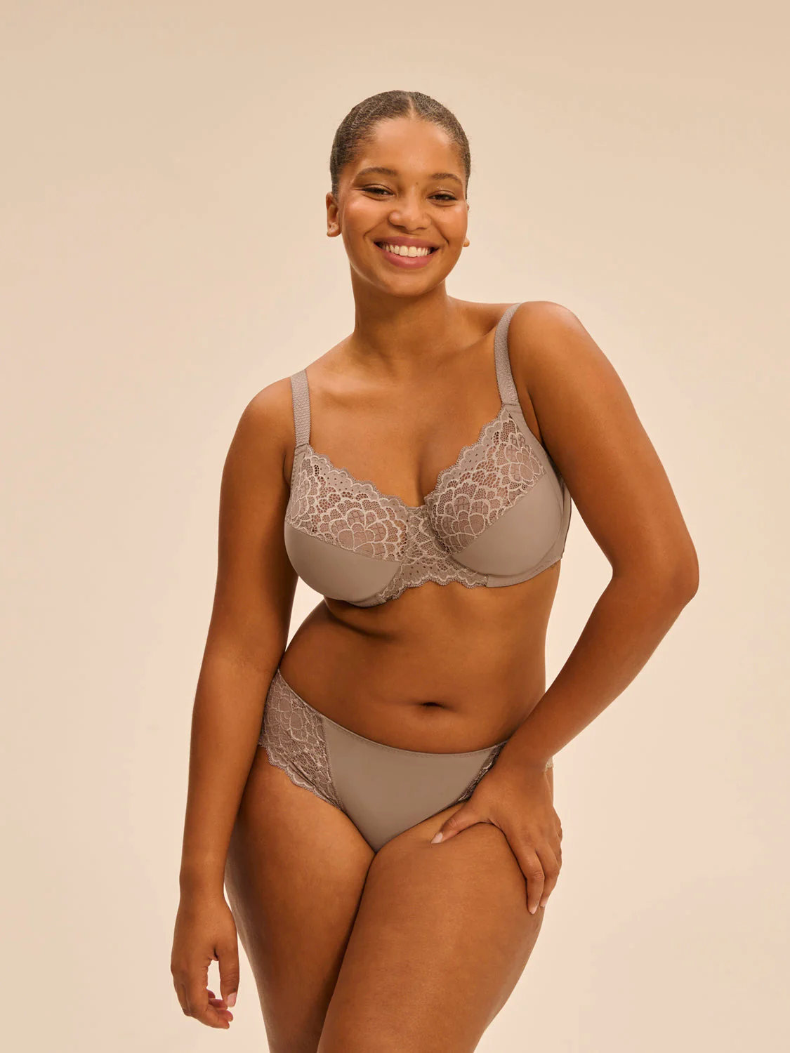 Full cup support bra - Grege - Image 3