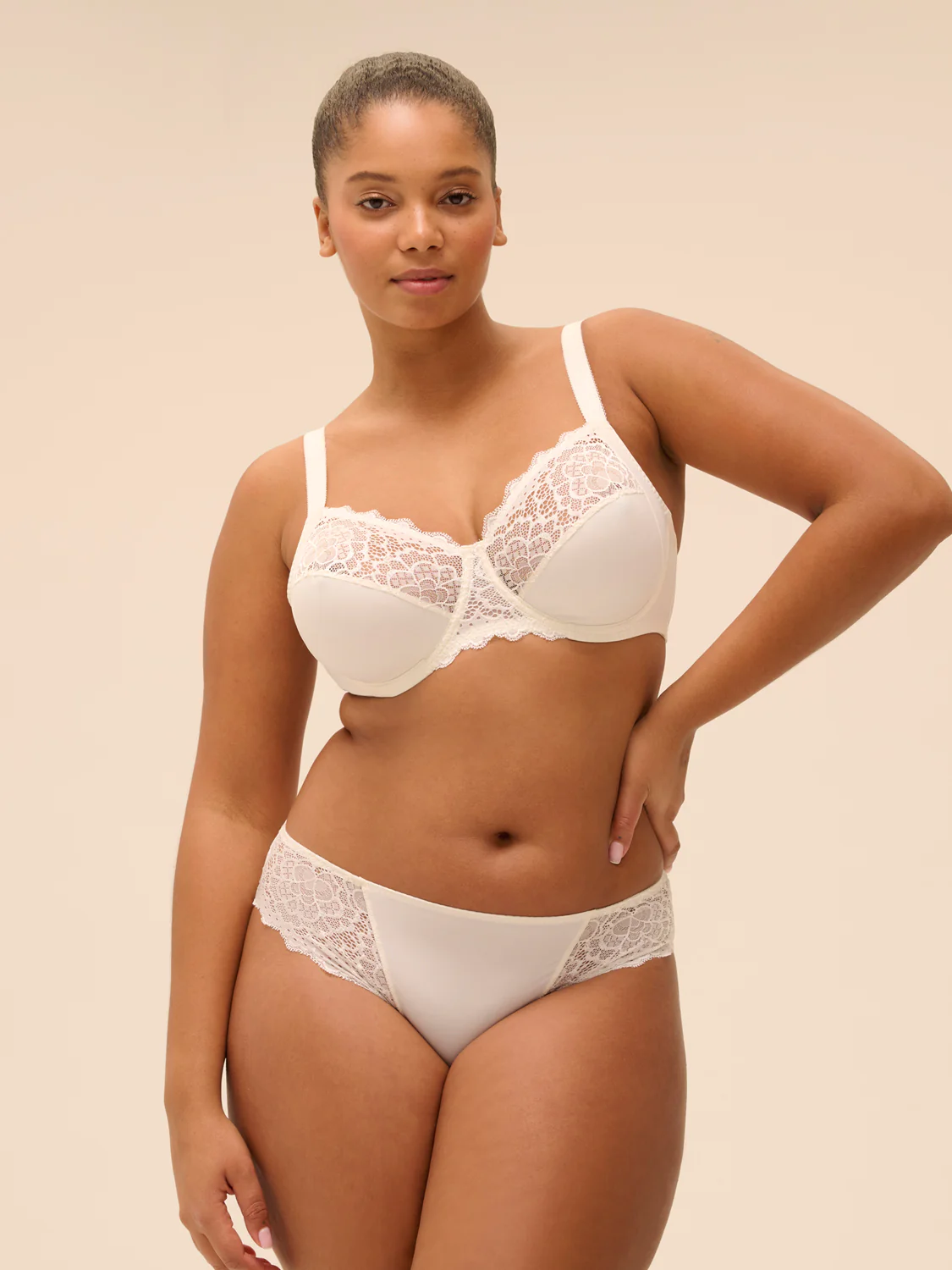 Full cup support bra - Natural - Image 2